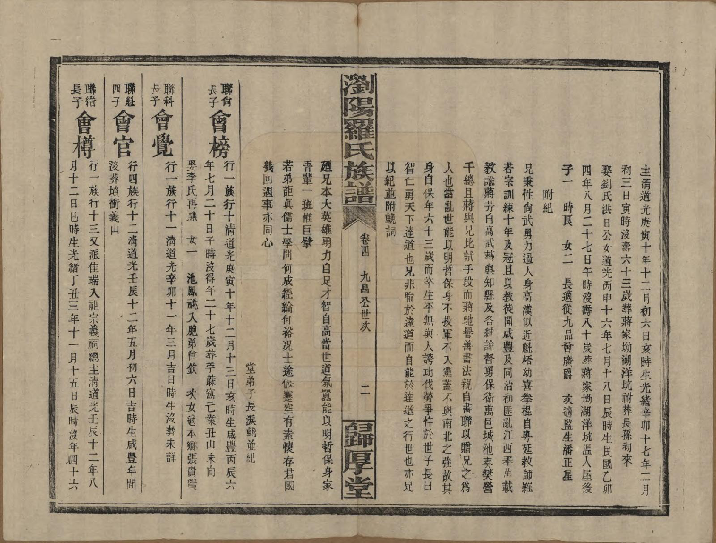 GTJP1038.罗.湖南浏阳.浏阳珠琳村罗氏厚堂四修族谱.民国8年(1919)_004.pdf_第2页