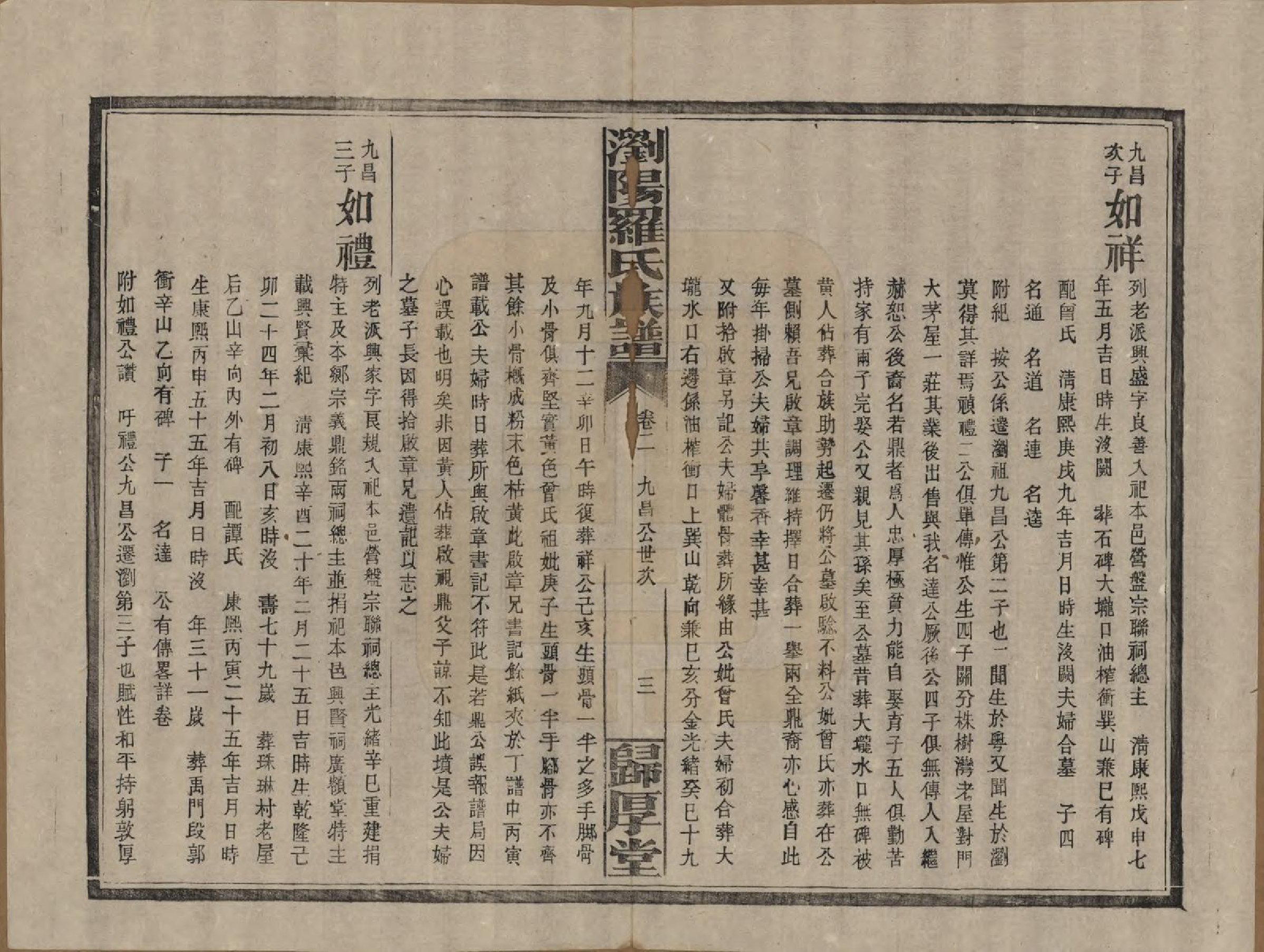 GTJP1038.罗.湖南浏阳.浏阳珠琳村罗氏厚堂四修族谱.民国8年(1919)_002.pdf_第3页