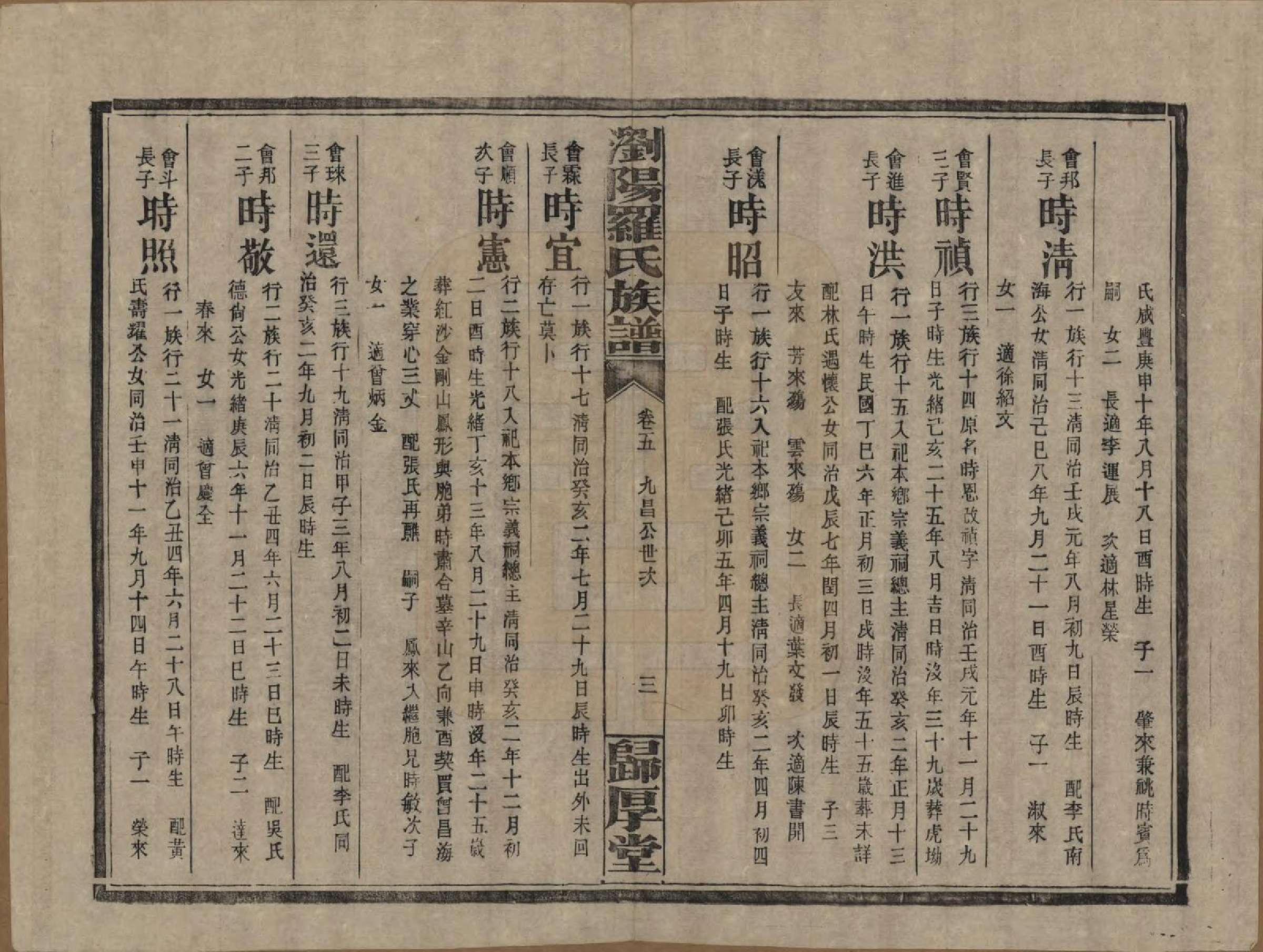 GTJP1038.罗.湖南浏阳.浏阳珠琳村罗氏厚堂四修族谱.民国8年(1919)_005.pdf_第3页