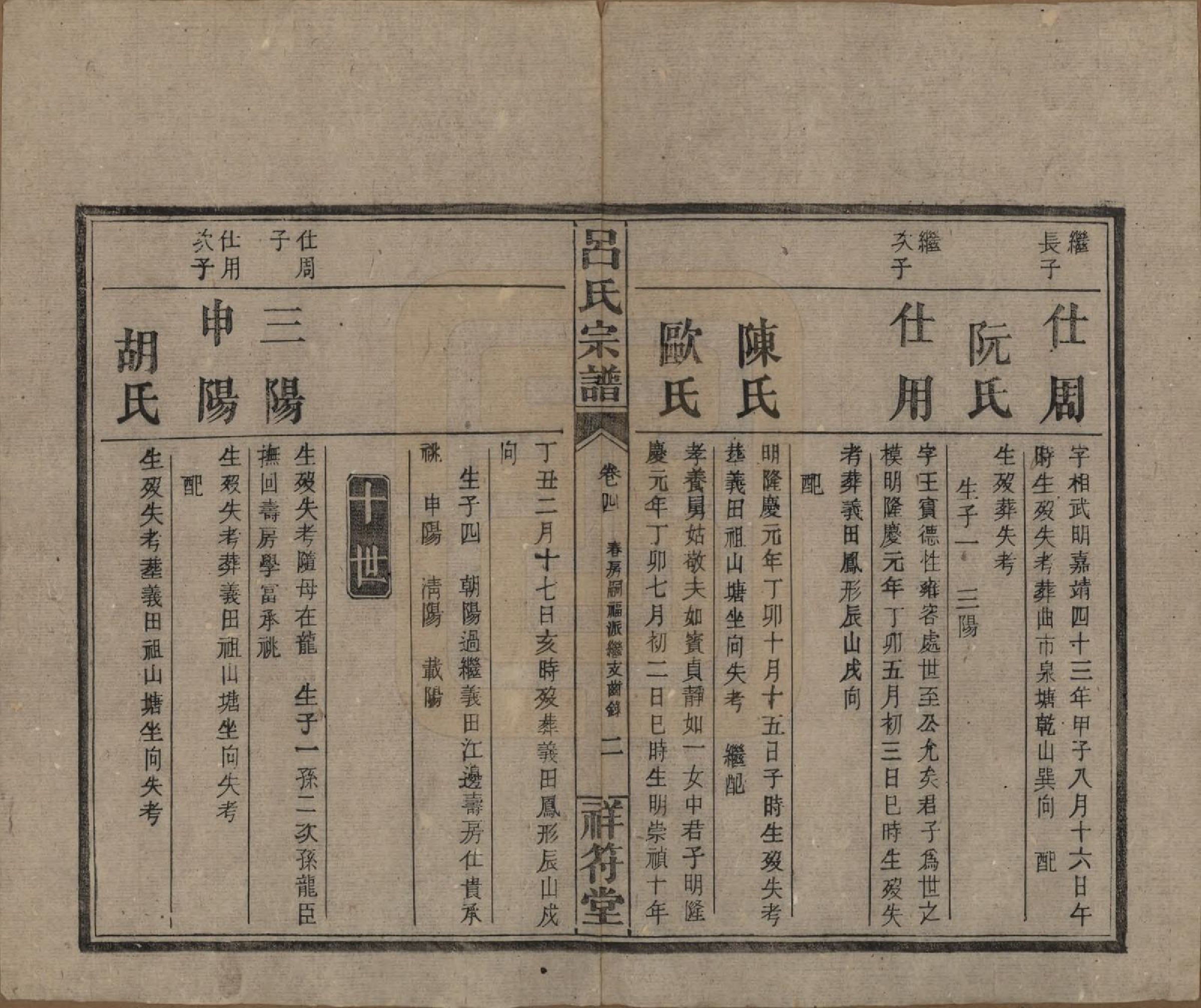 GTJP1047.吕.湖南常德.祥符吕氏四修宗谱.民国11年[1922]_004.pdf_第2页