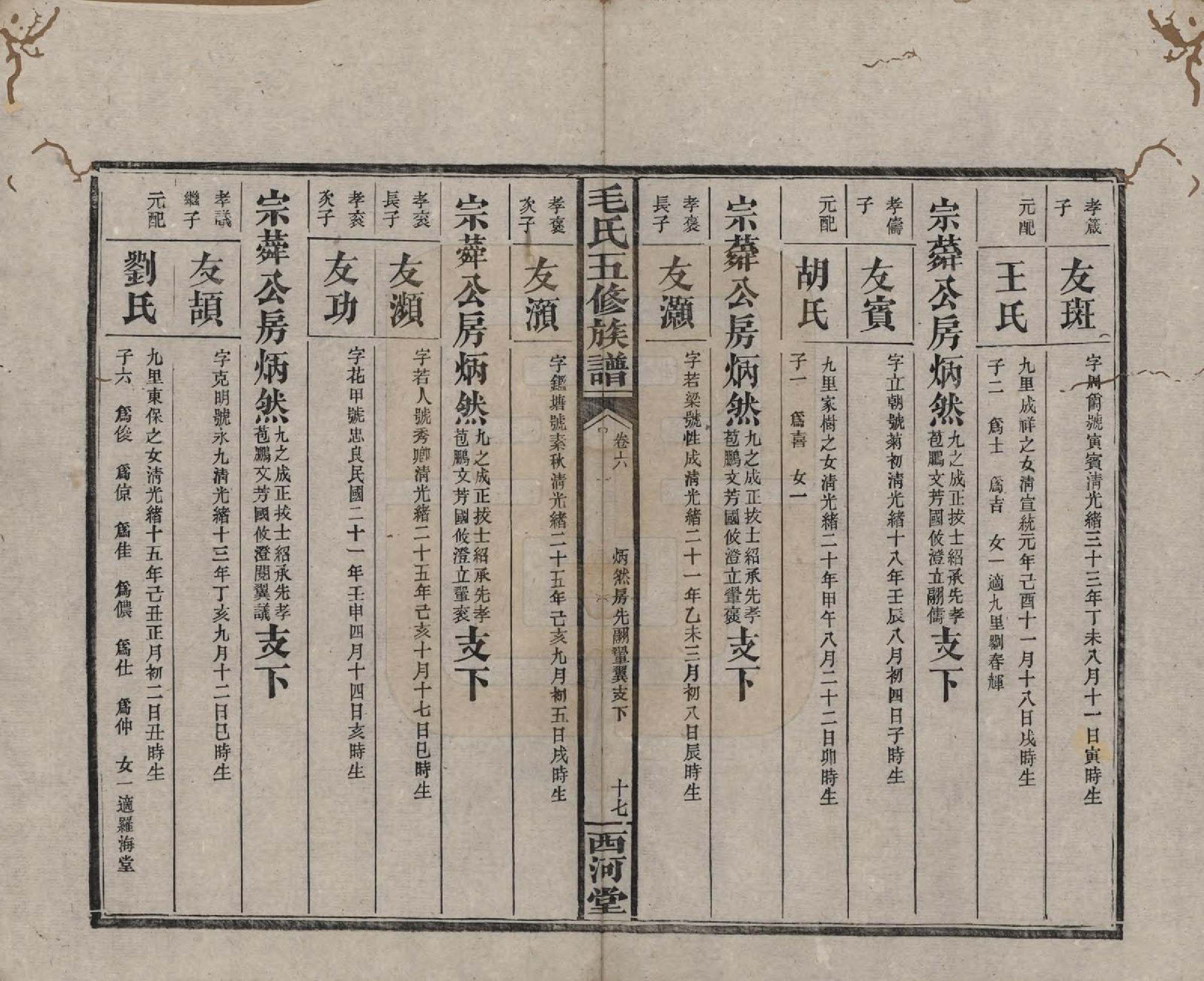 GTJP1077.毛.湖南益阳.益阳毛氏四修族谱.清光绪二十六年(1900)_006.pdf_第2页