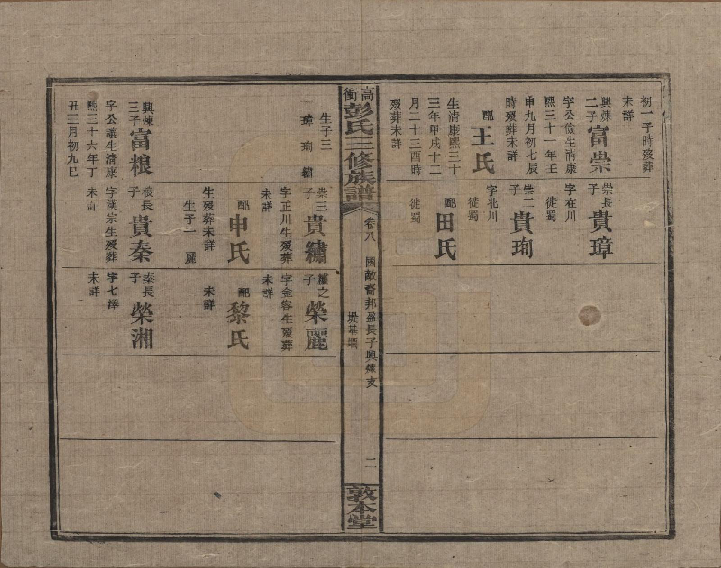 GTJP1139.彭.湖南湘乡.高冲彭氏三修族谱.民国31年[1942]_008.pdf_第2页