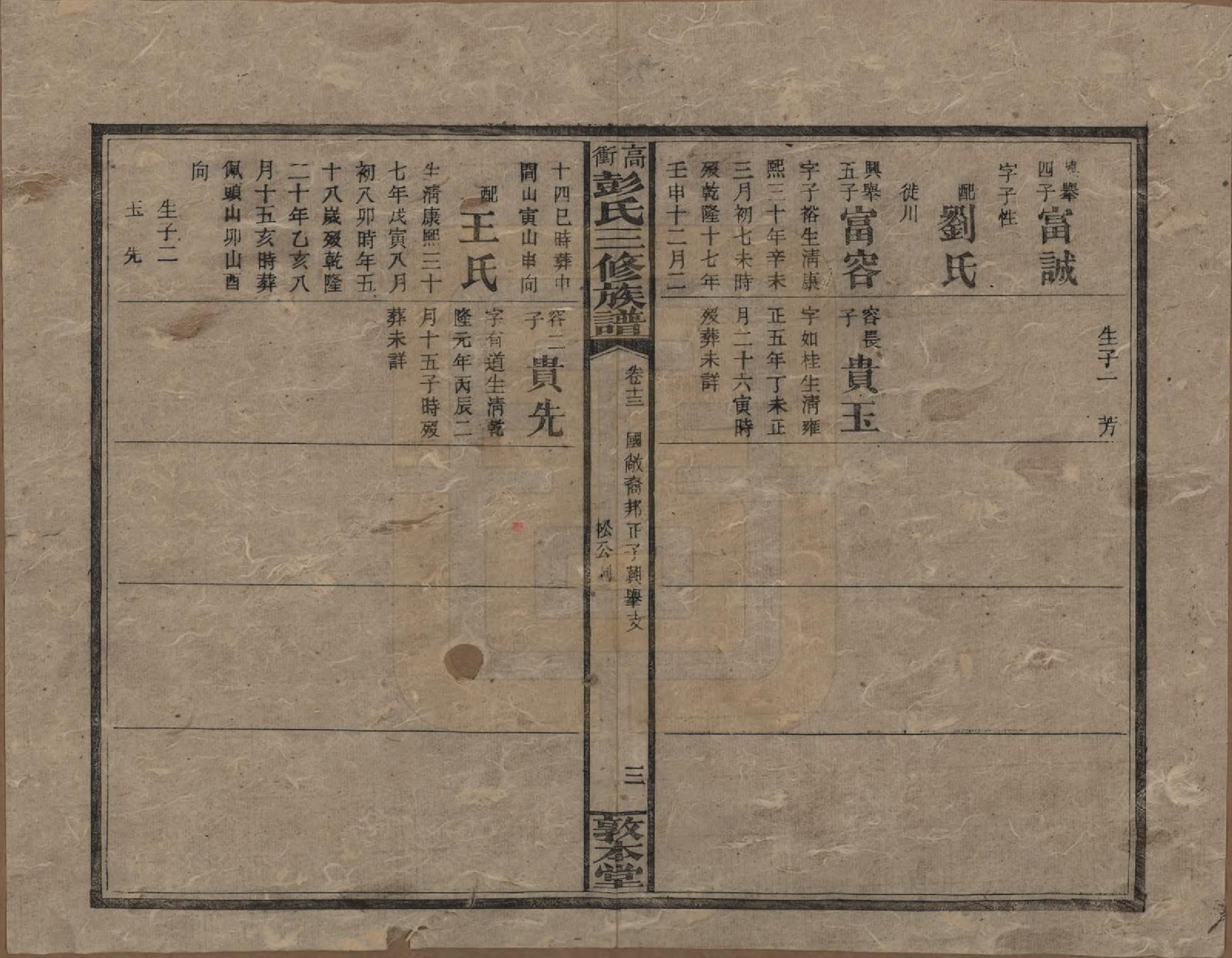 GTJP1139.彭.湖南湘乡.高冲彭氏三修族谱.民国31年[1942]_013.pdf_第3页