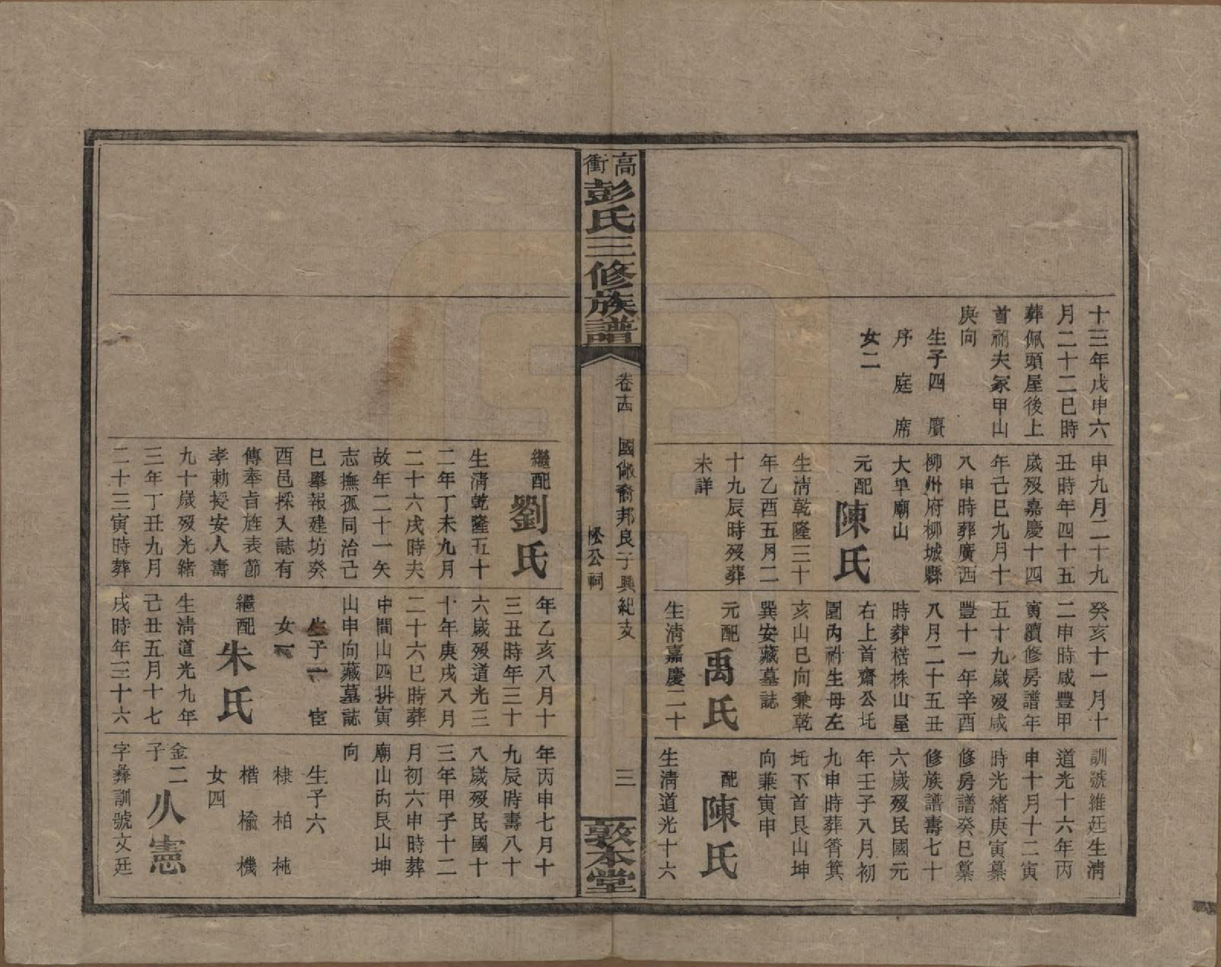 GTJP1139.彭.湖南湘乡.高冲彭氏三修族谱.民国31年[1942]_014.pdf_第3页