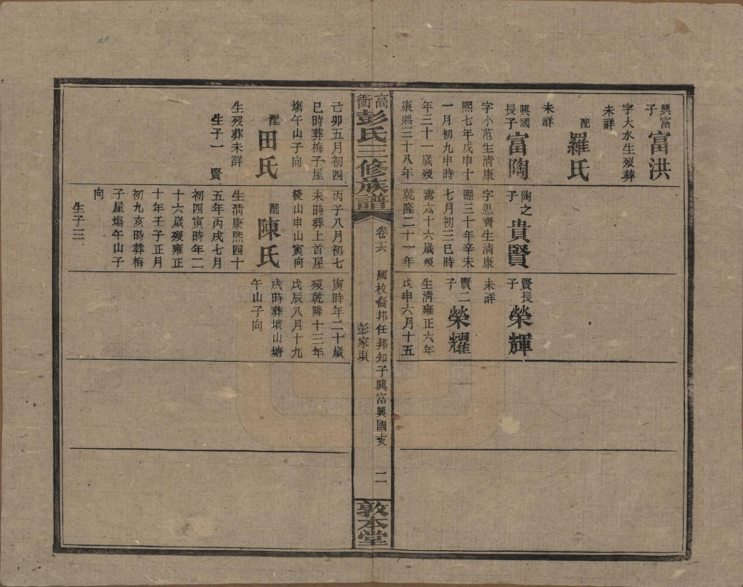 GTJP1139.彭.湖南湘乡.高冲彭氏三修族谱.民国31年[1942]_016.pdf_第2页