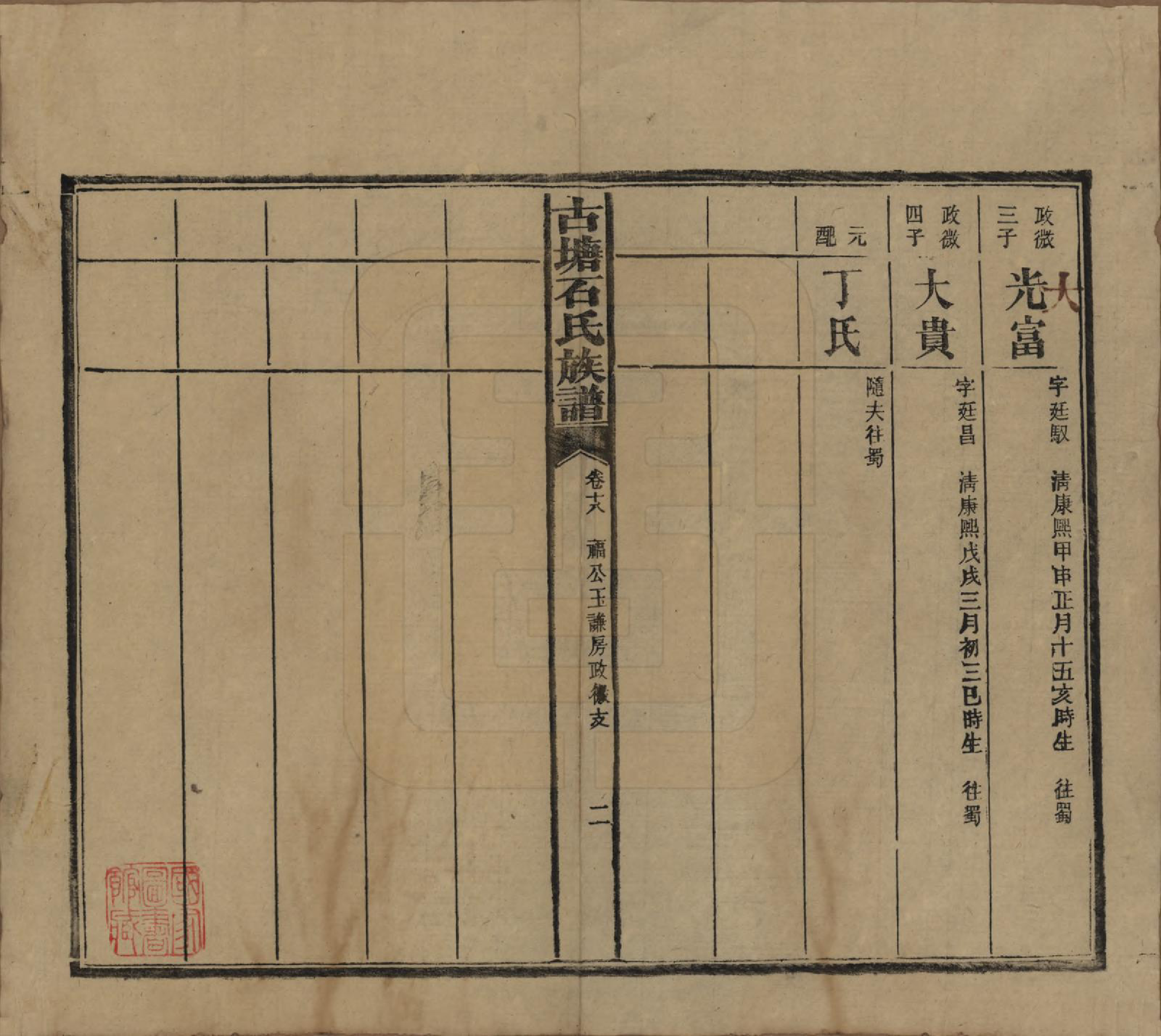 GTJP1312.石.湖南沅江.古塘石氏族谱.民国20年（1931）_018.pdf_第2页