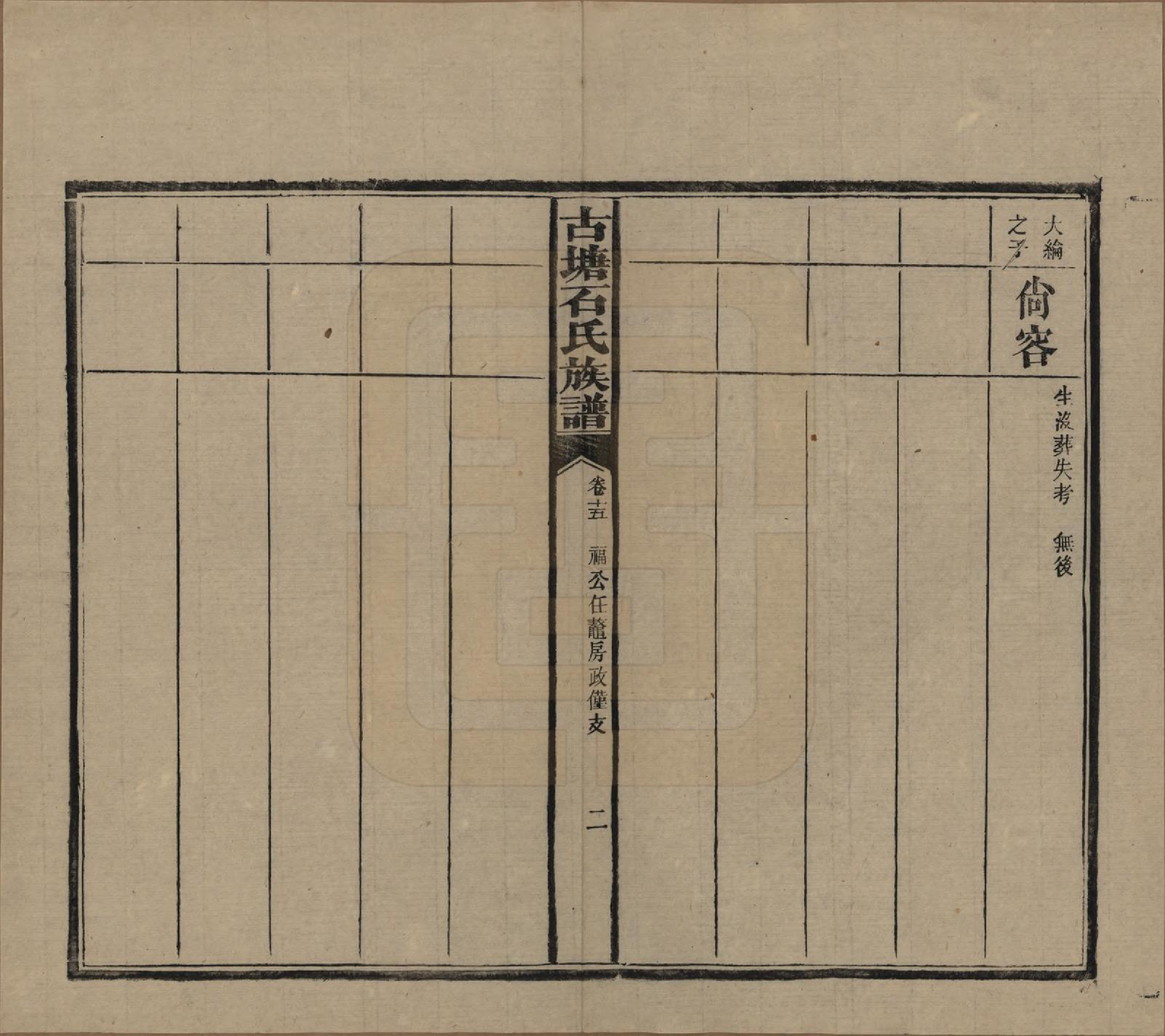 GTJP1312.石.湖南沅江.古塘石氏族谱.民国20年（1931）_015.pdf_第2页