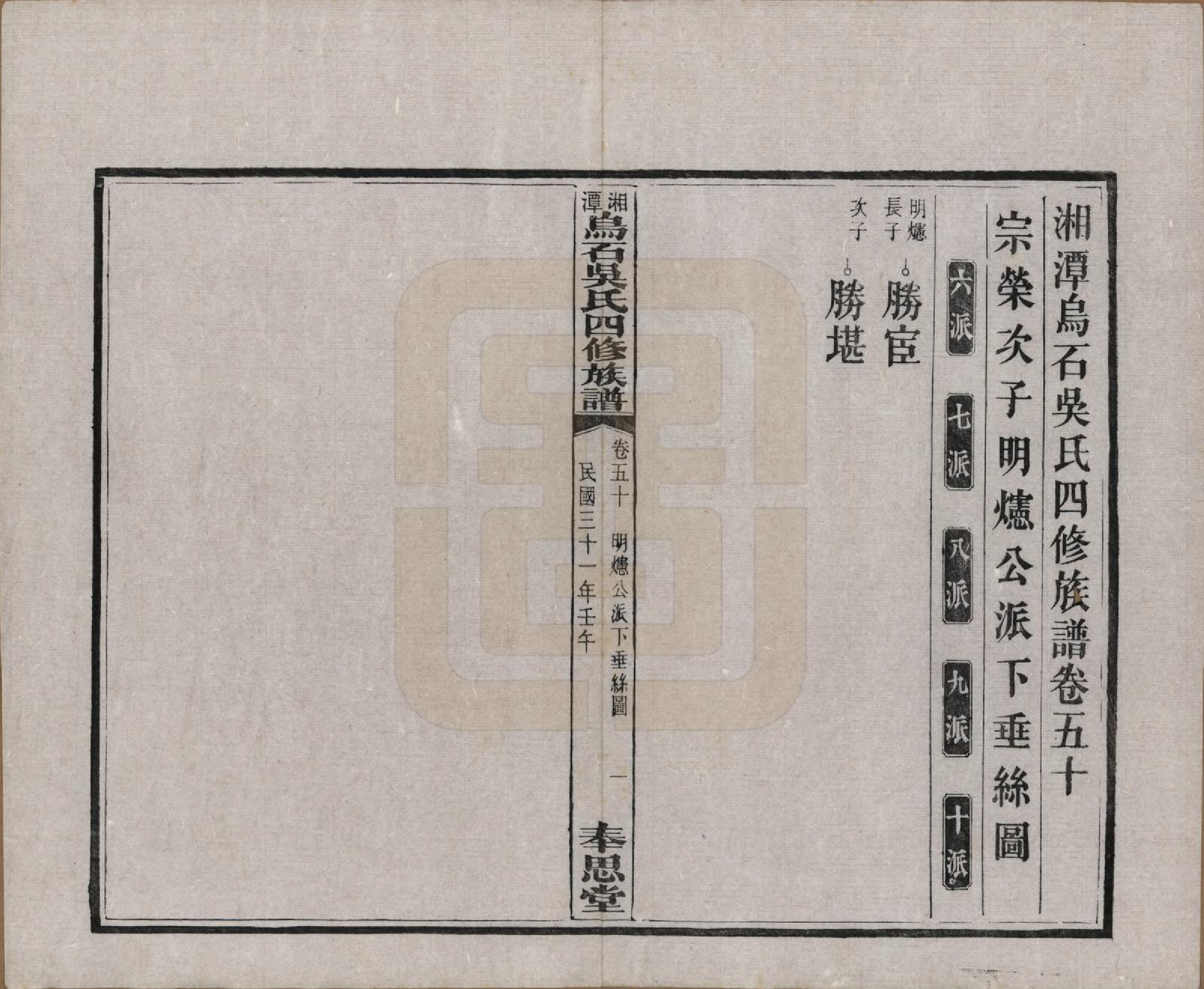 GTJP1662.吴.湖南湘潭.湘潭乌石吴氏四修族谱五十九卷.民国三十一年（1942）_050.pdf_第1页