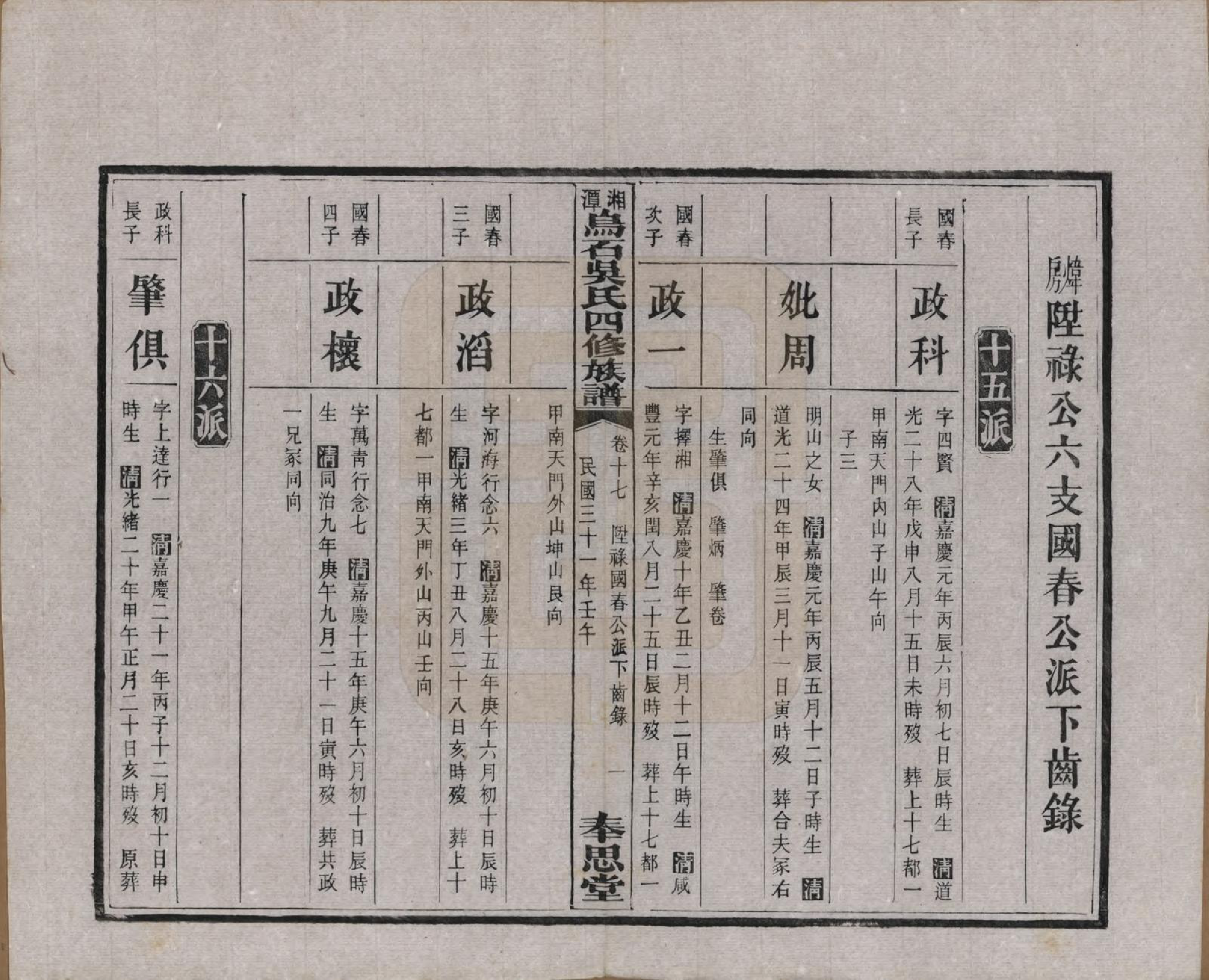 GTJP1662.吴.湖南湘潭.湘潭乌石吴氏四修族谱五十九卷.民国三十一年（1942）_017.pdf_第2页