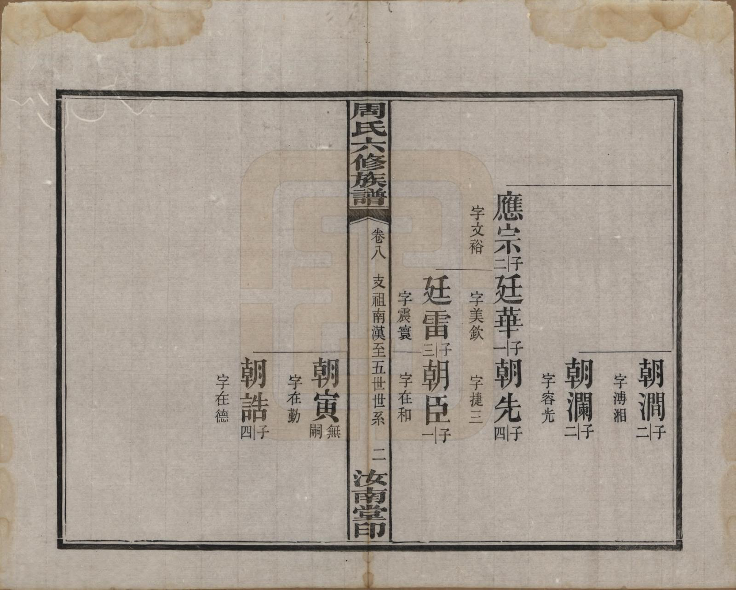 GTJP2279.周.湖南长沙.长沙榔黎周氏六修族谱.民国12年[1923]_008.pdf_第2页