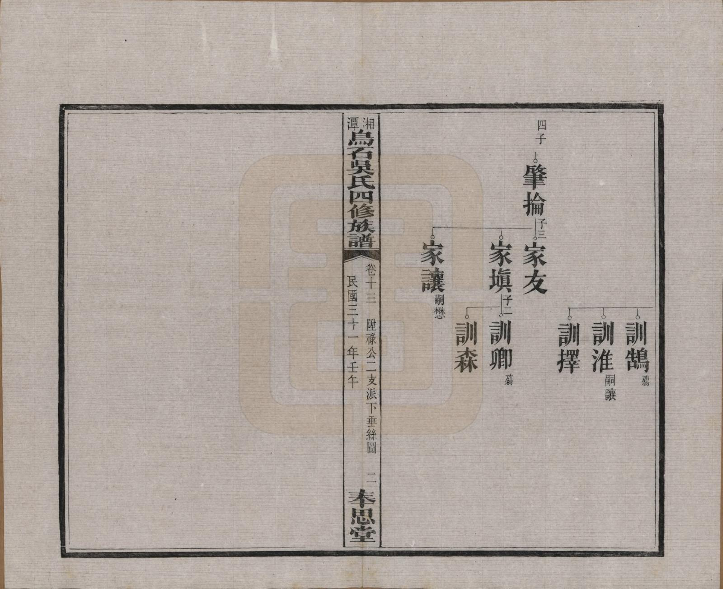 GTJP1662.吴.湖南湘潭.湘潭乌石吴氏四修族谱五十九卷.民国三十一年（1942）_013.pdf_第2页