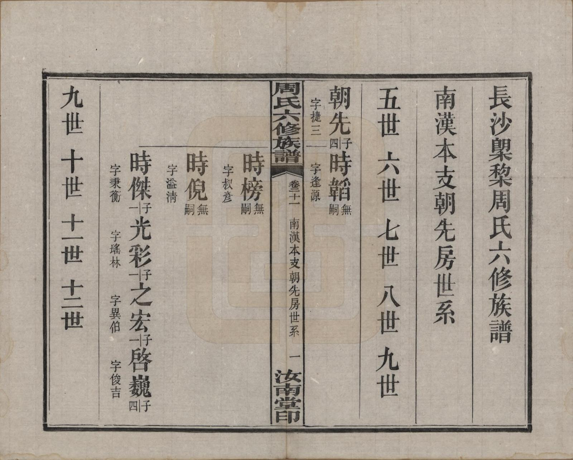 GTJP2279.周.湖南长沙.长沙榔黎周氏六修族谱.民国12年[1923]_021.pdf_第1页