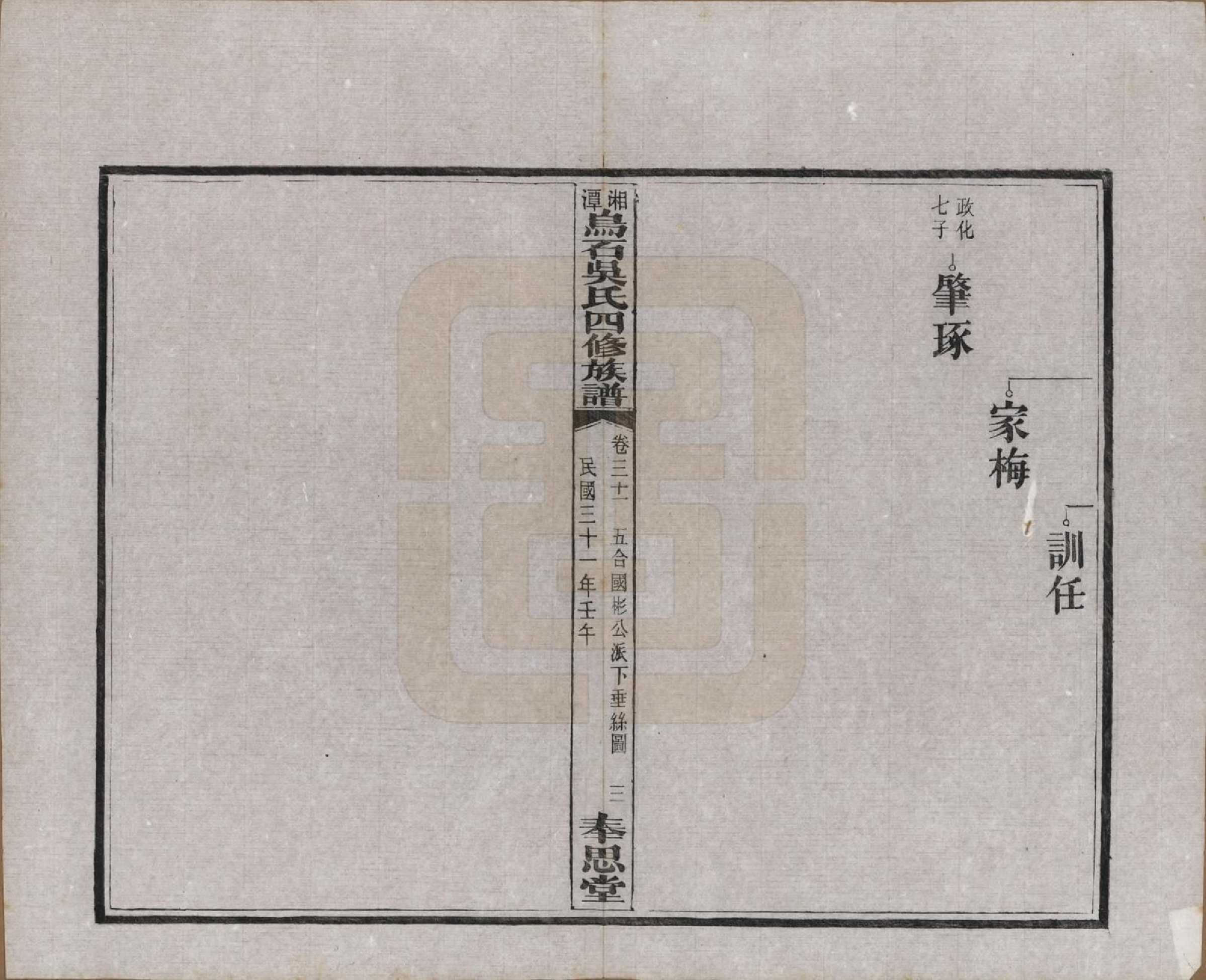 GTJP1662.吴.湖南湘潭.湘潭乌石吴氏四修族谱五十九卷.民国三十一年（1942）_031.pdf_第3页