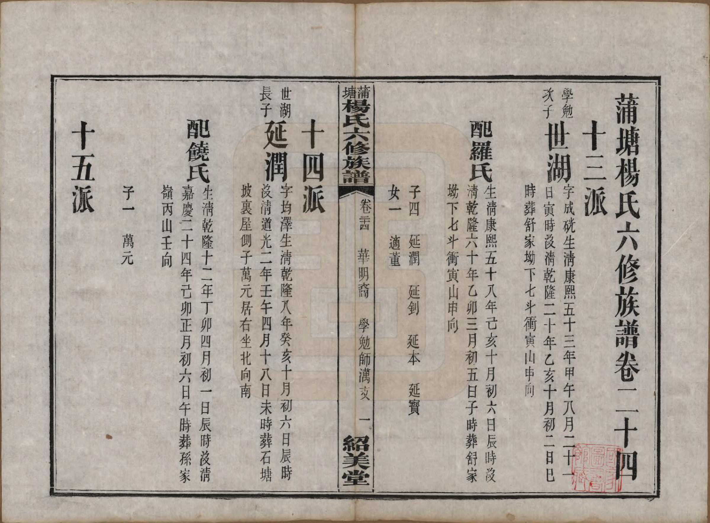 GTJP1941.杨.湖南长沙.蒲塘杨氏六修族谱.民国18年[1929]_024.pdf_第1页