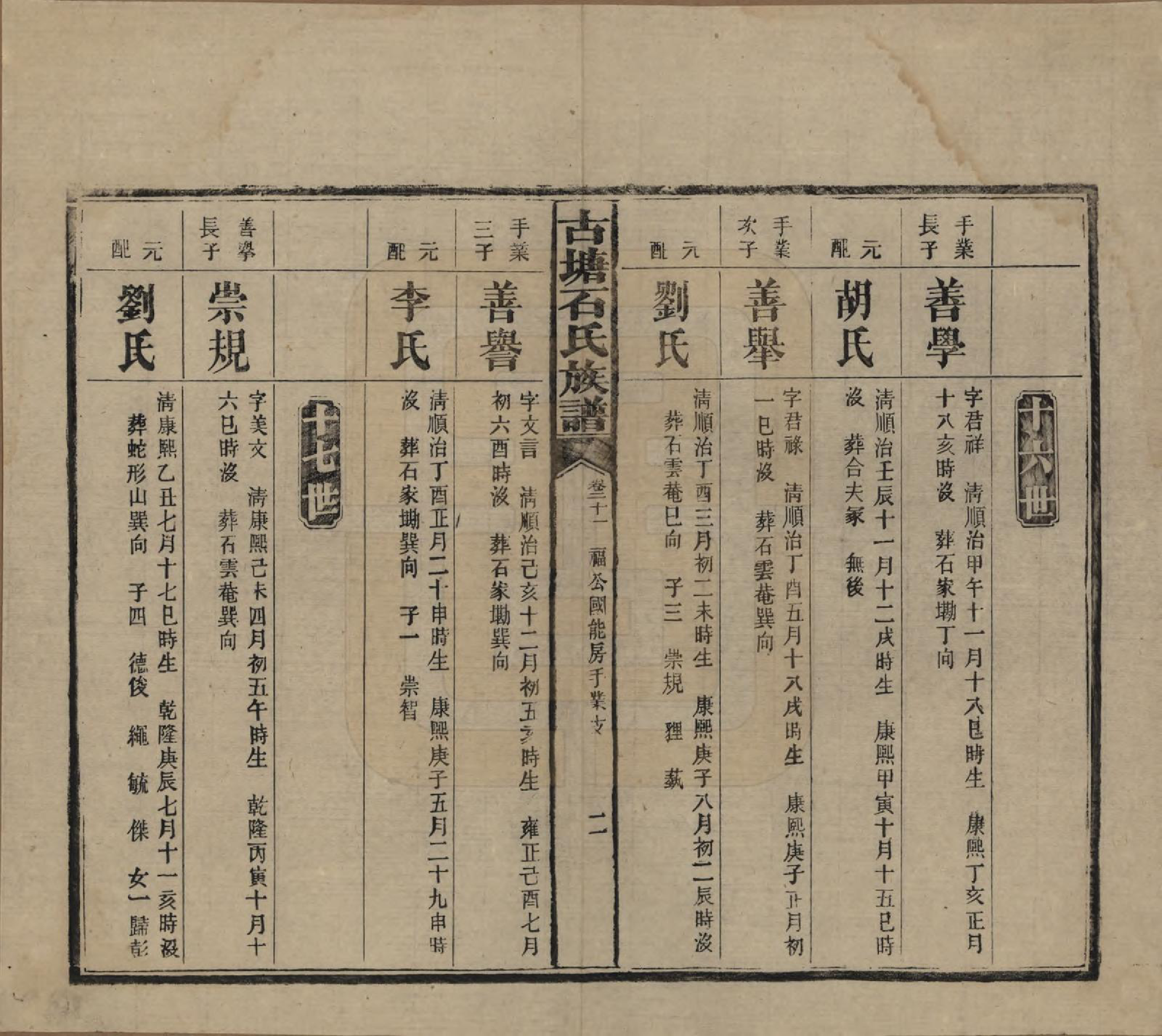 GTJP1312.石.湖南沅江.古塘石氏族谱.民国20年（1931）_021.pdf_第2页