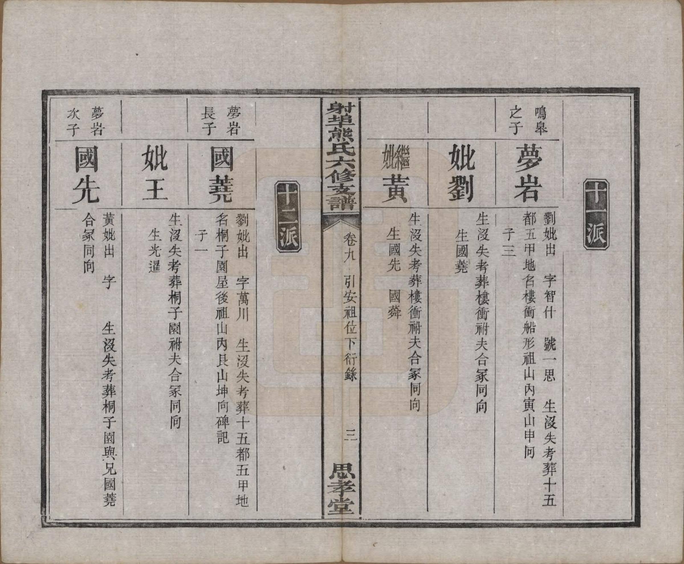 GTJP1806.熊.湖南湘潭.中湘射埠熊氏六修支谱十八卷.民国三年（1914）_009.pdf_第3页