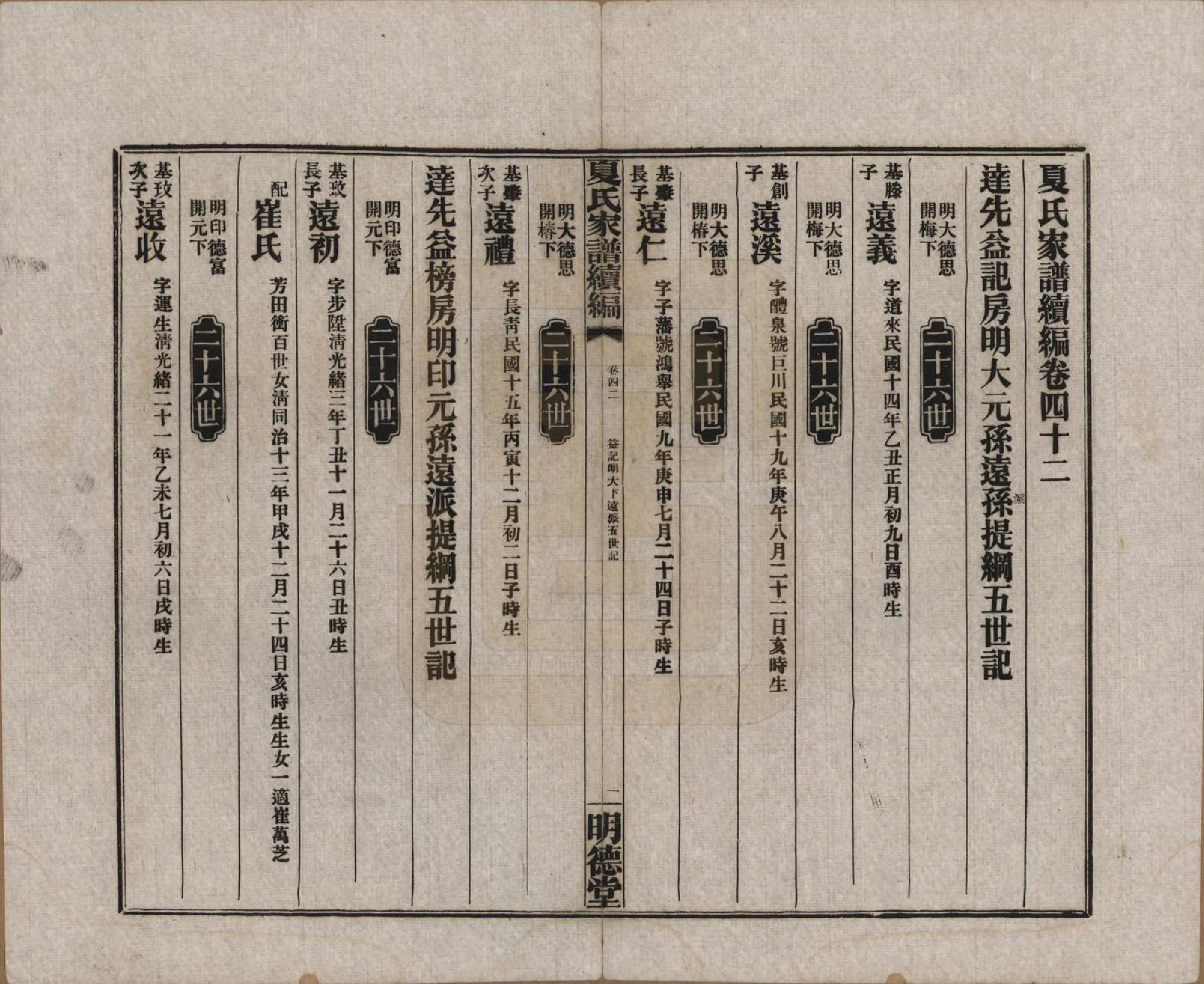 GTJP1725.夏.湖南益阳.夏氏族谱续编.民国二十年(1931)_042.pdf_第1页