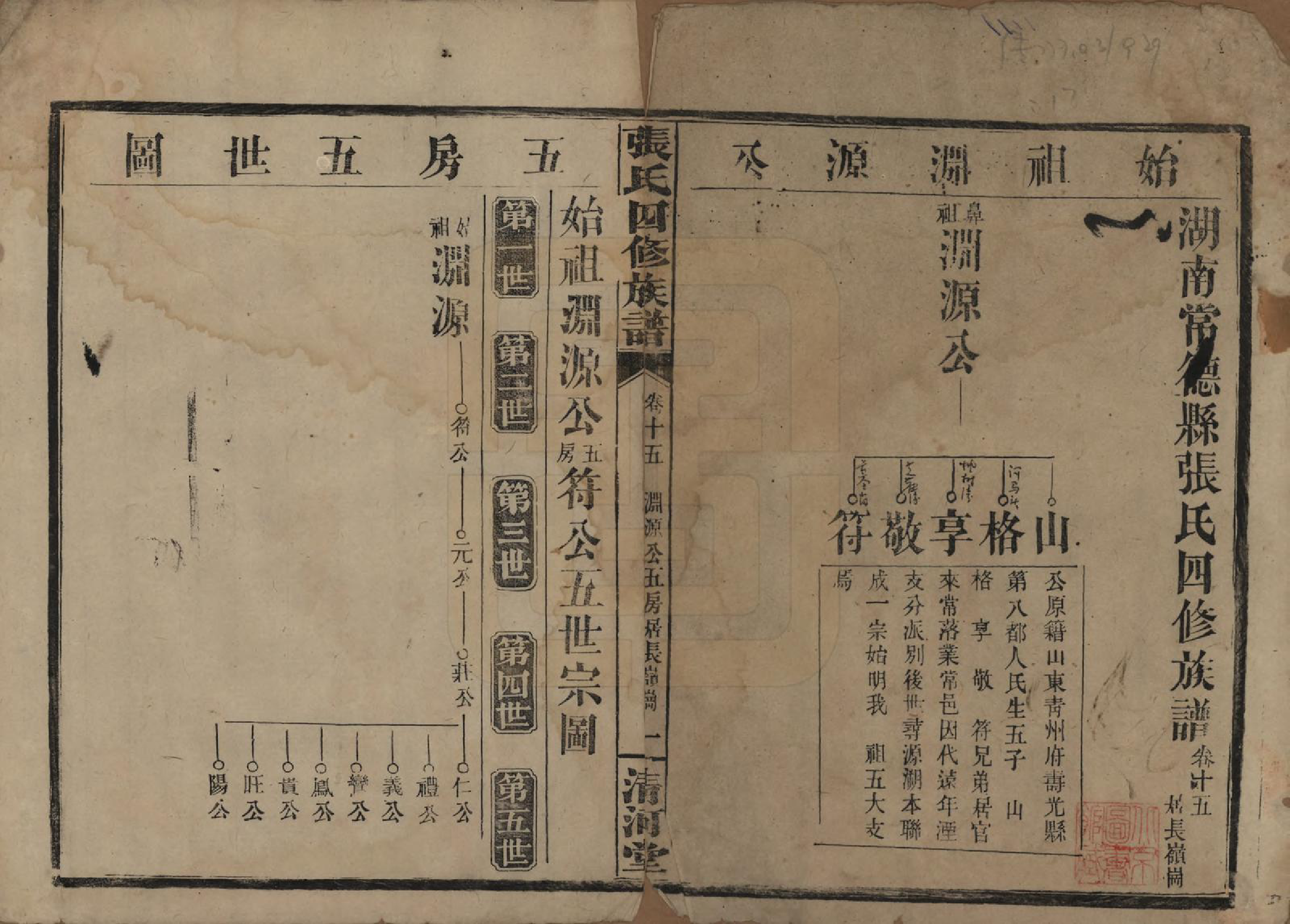 GTJP2108.张.湖南常德.湖南常德县张氏四修族谱.民国三十二年(1943)_015.pdf_第1页