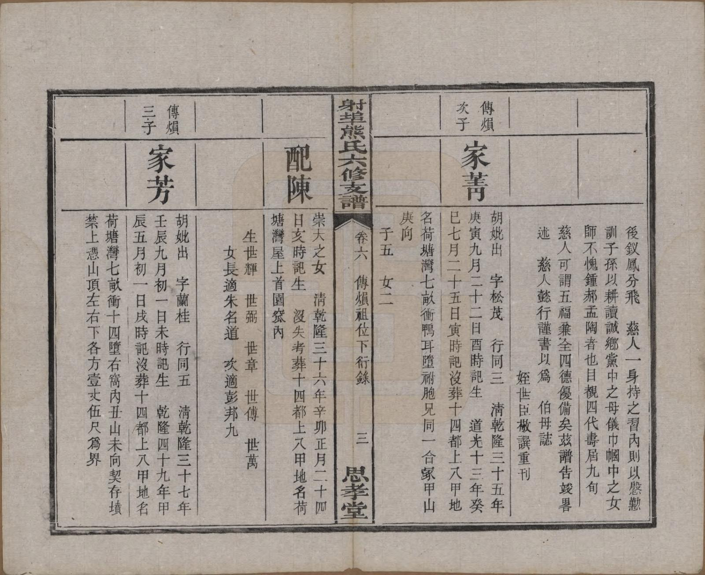 GTJP1806.熊.湖南湘潭.中湘射埠熊氏六修支谱十八卷.民国三年（1914）_006.pdf_第3页