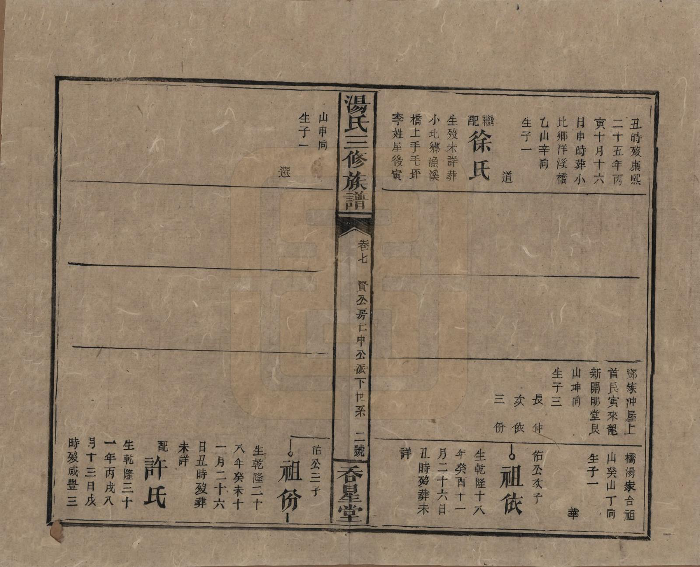 GTJP1391.汤.湖南邵阳.汤氏三修族谱十六卷卷首二卷首末一卷.清光绪三十年（1904）_007.pdf_第2页