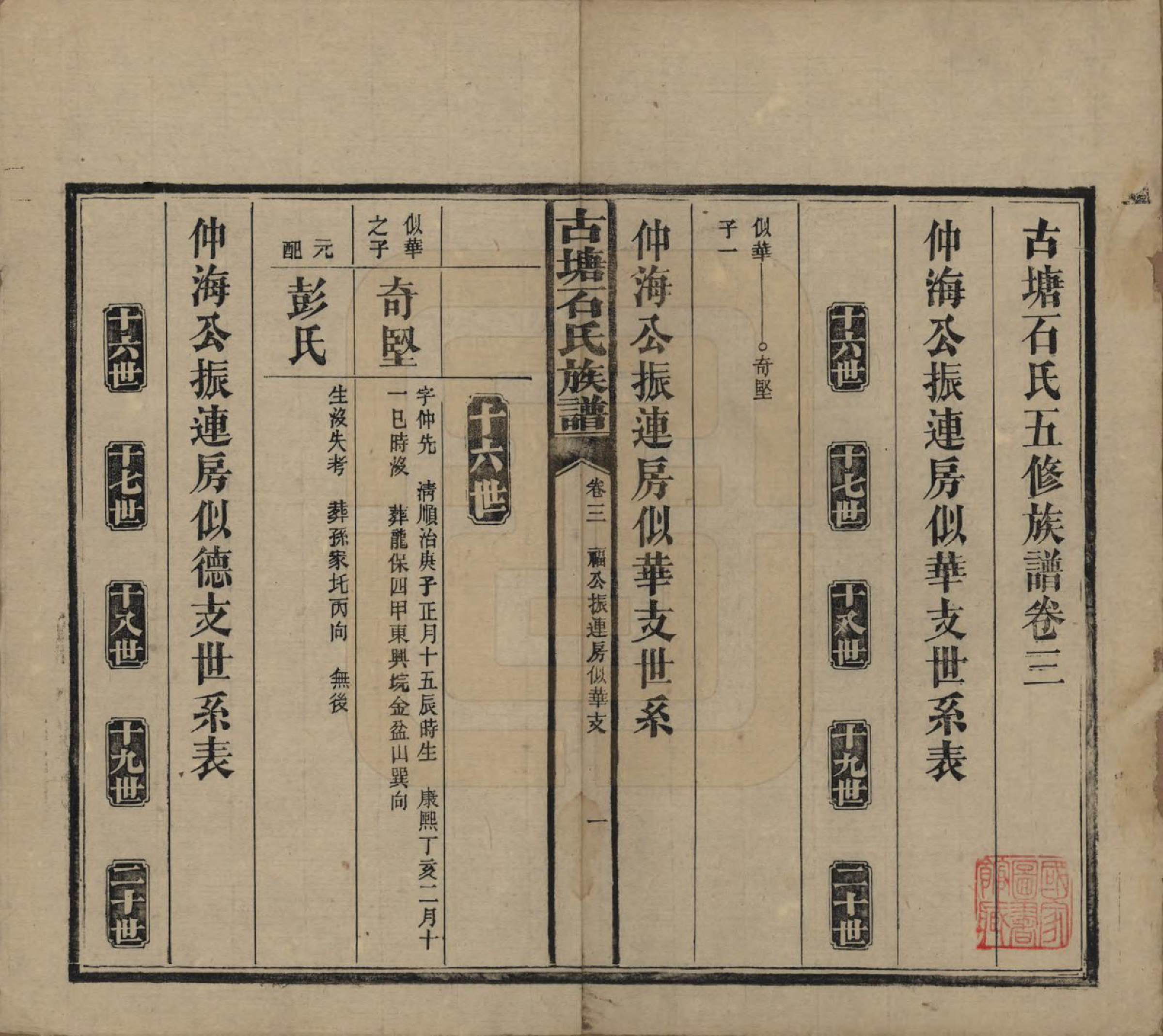 GTJP1312.石.湖南沅江.古塘石氏族谱.民国20年（1931）_003.pdf_第1页