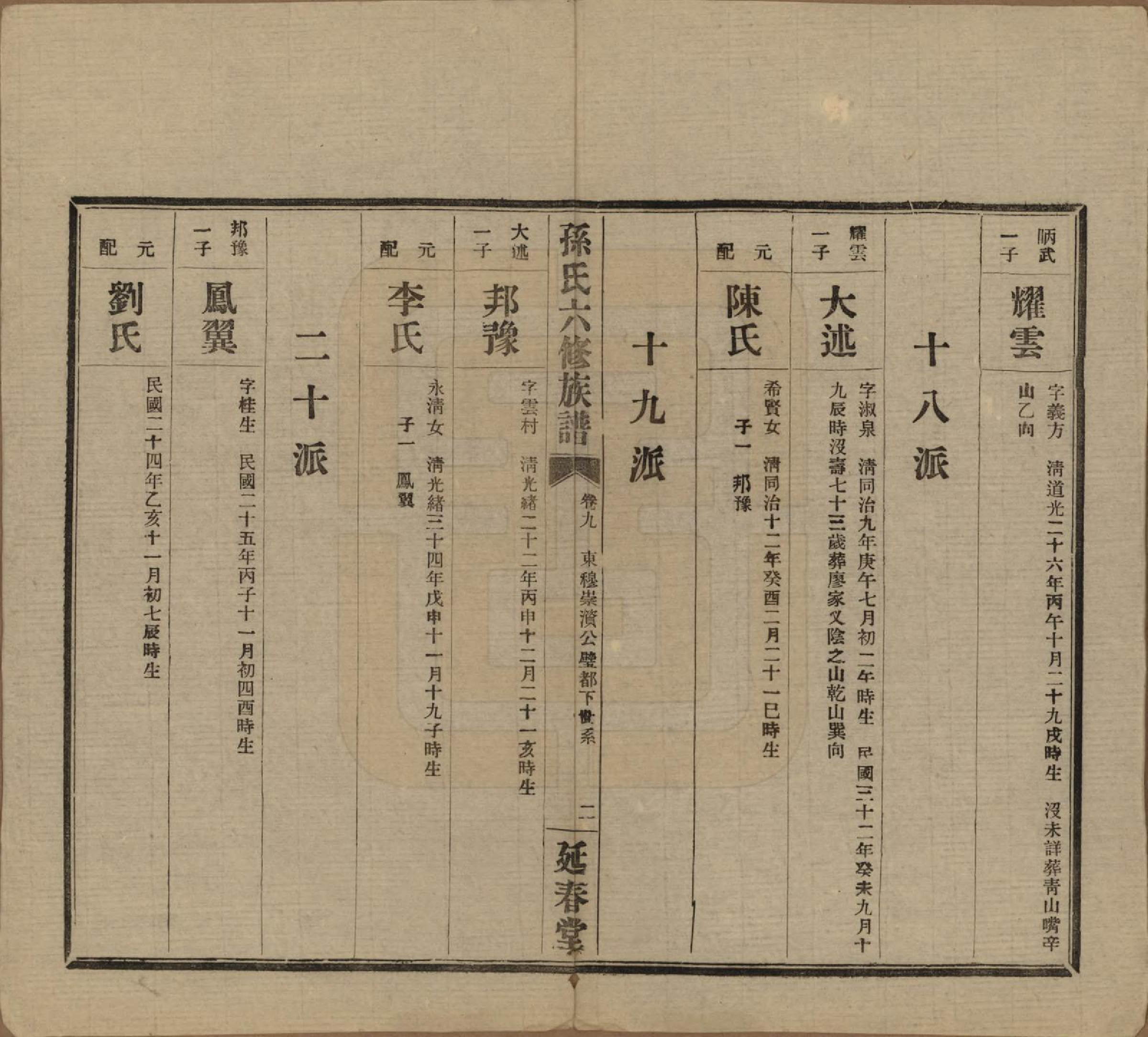 GTJP1339.孙.湖南益阳.益阳腊湖孙氏六修族谱.民国37年[1948]_014.pdf_第2页