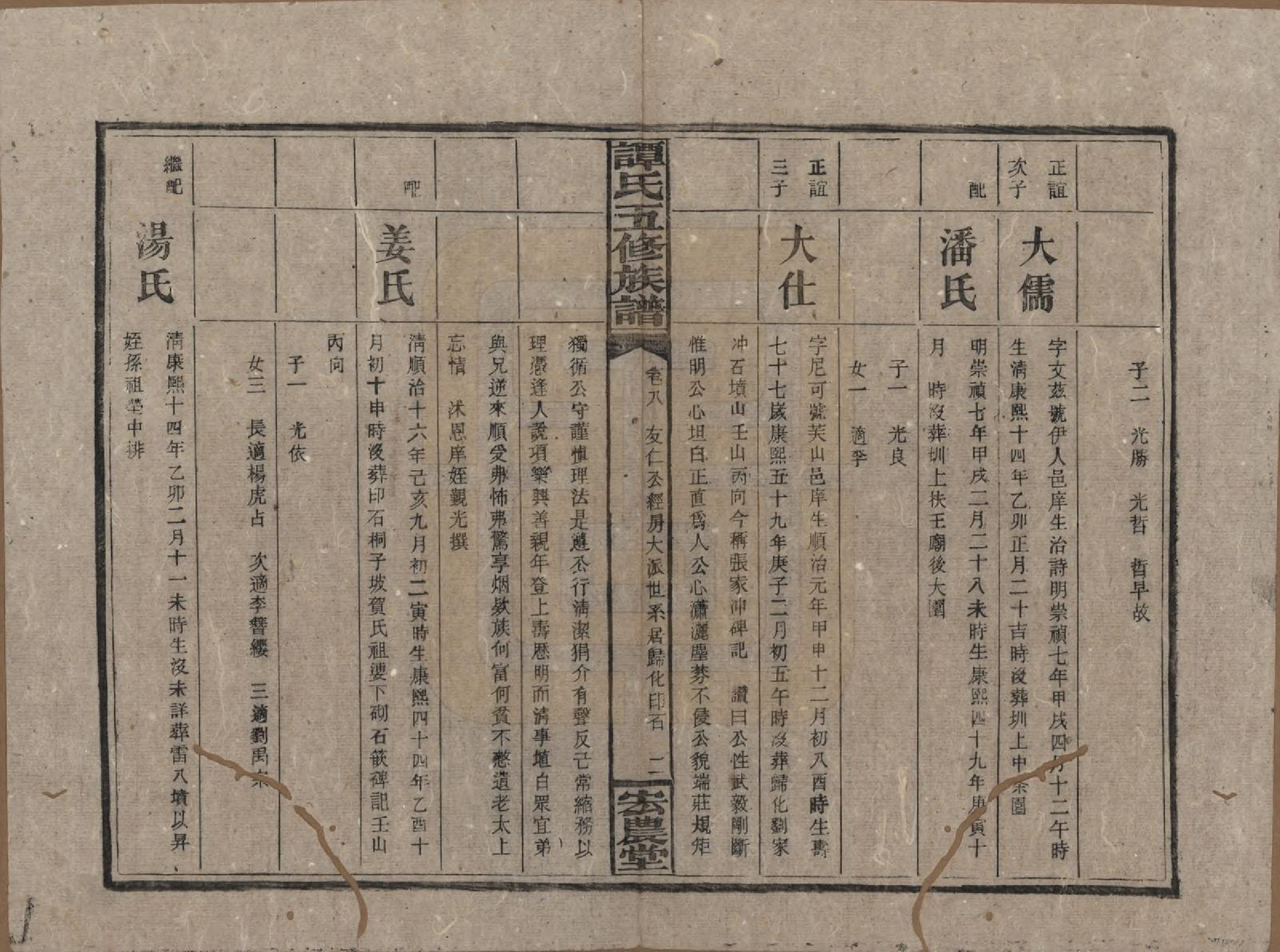 GTJP1376.谭.湖南宁乡.谭氏五修族谱.民国17年（1928）_008.pdf_第2页