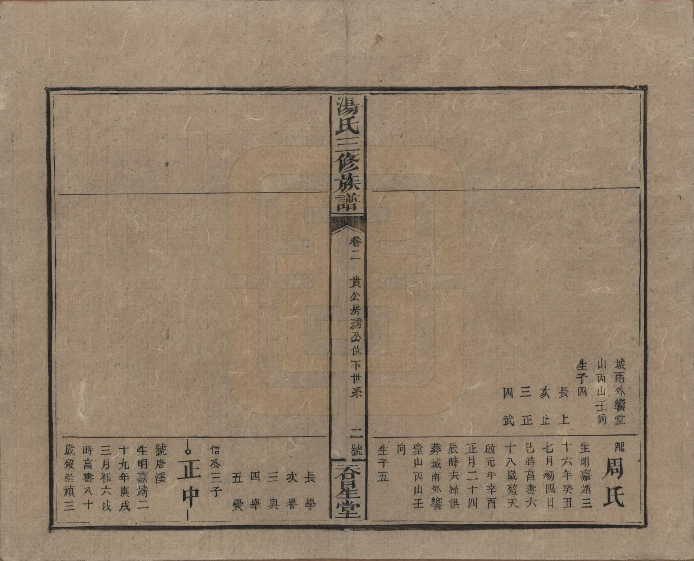 GTJP1391.汤.湖南邵阳.汤氏三修族谱十六卷卷首二卷首末一卷.清光绪三十年（1904）_002.pdf_第2页