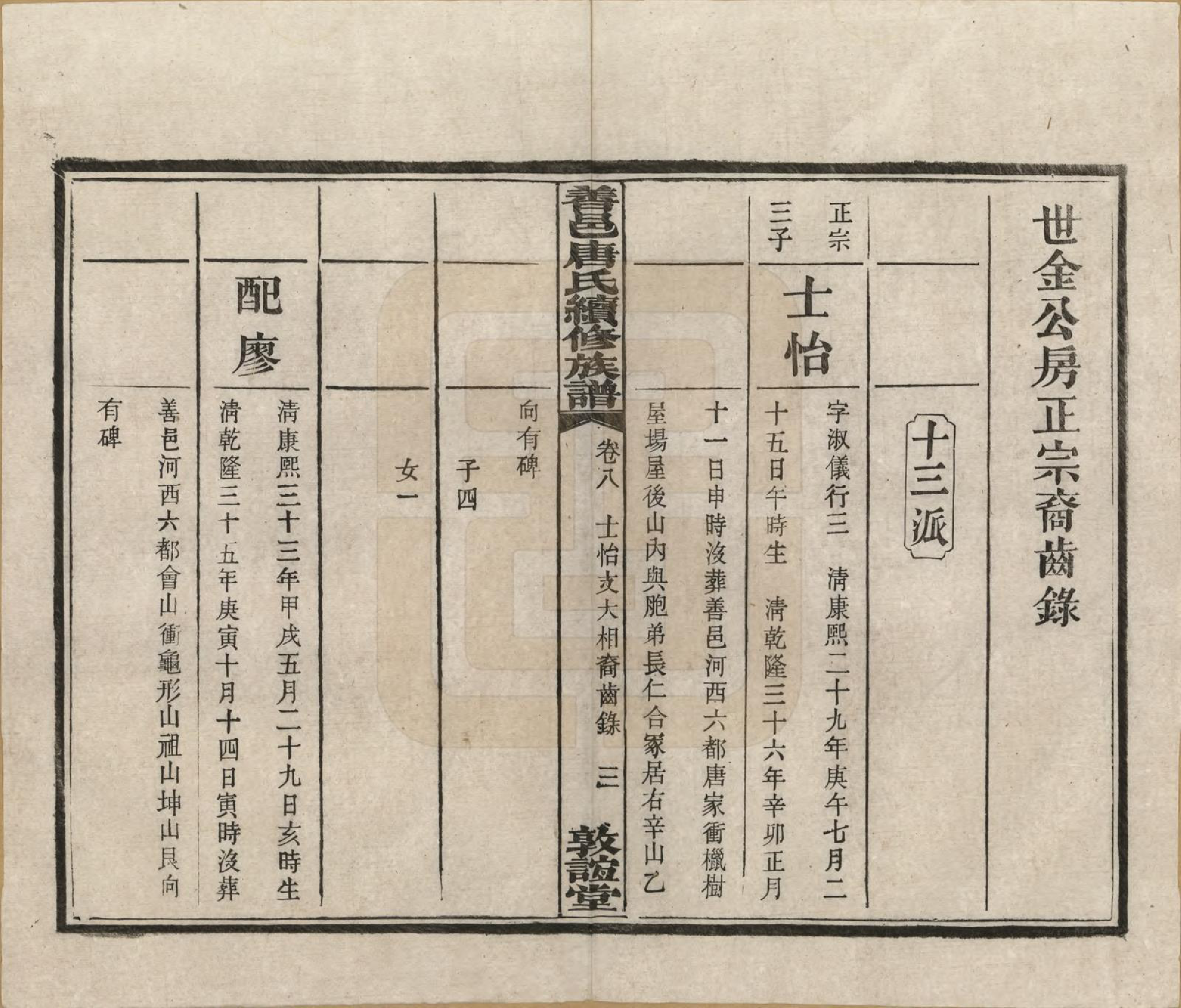 GTJP1396.唐.湖南长沙.善邑唐氏续修族谱.民国13年[1924]_008.pdf_第3页