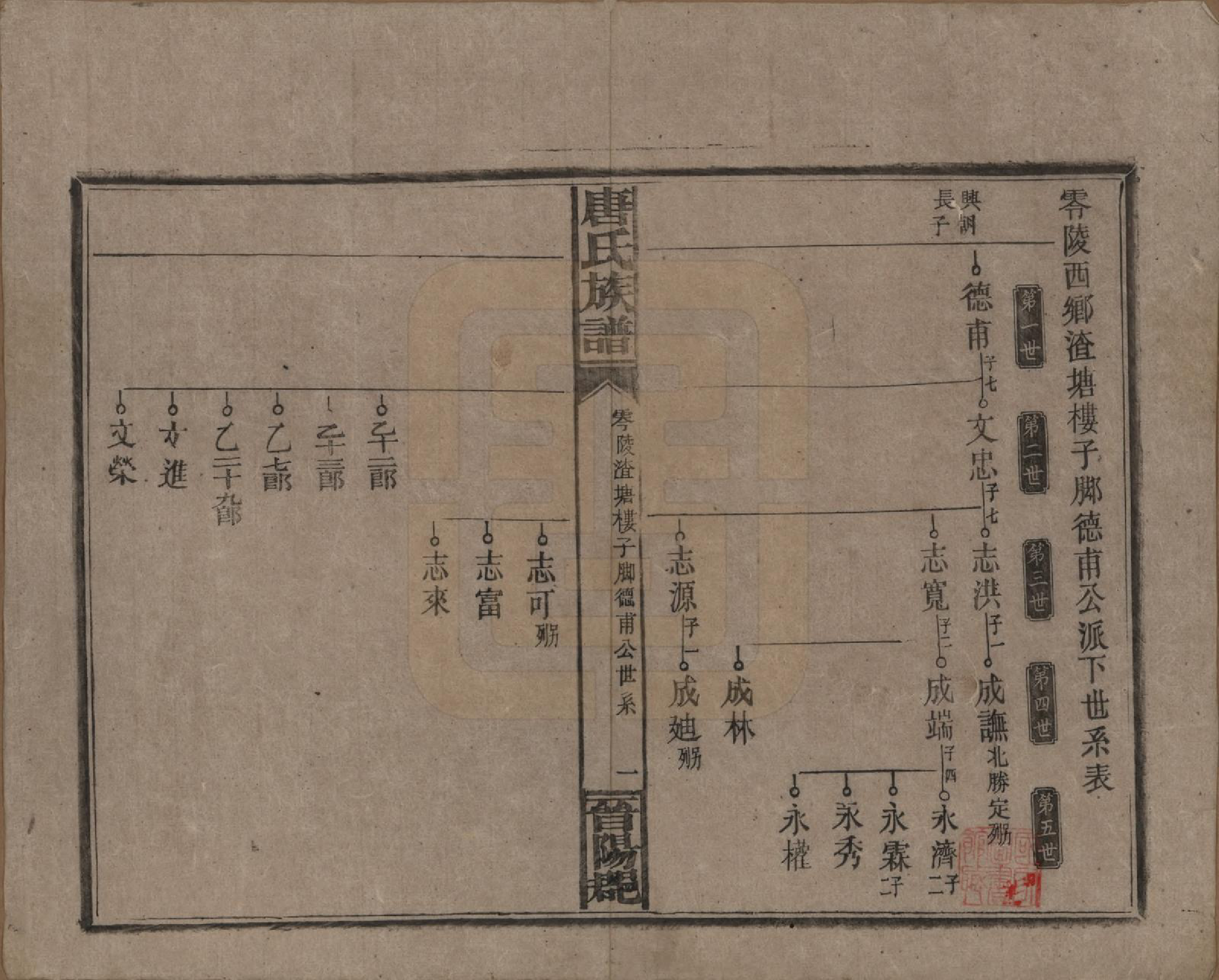 GTJP1399.唐.湖南零陵.唐氏族谱.民国25年(1936)_002.pdf_第1页