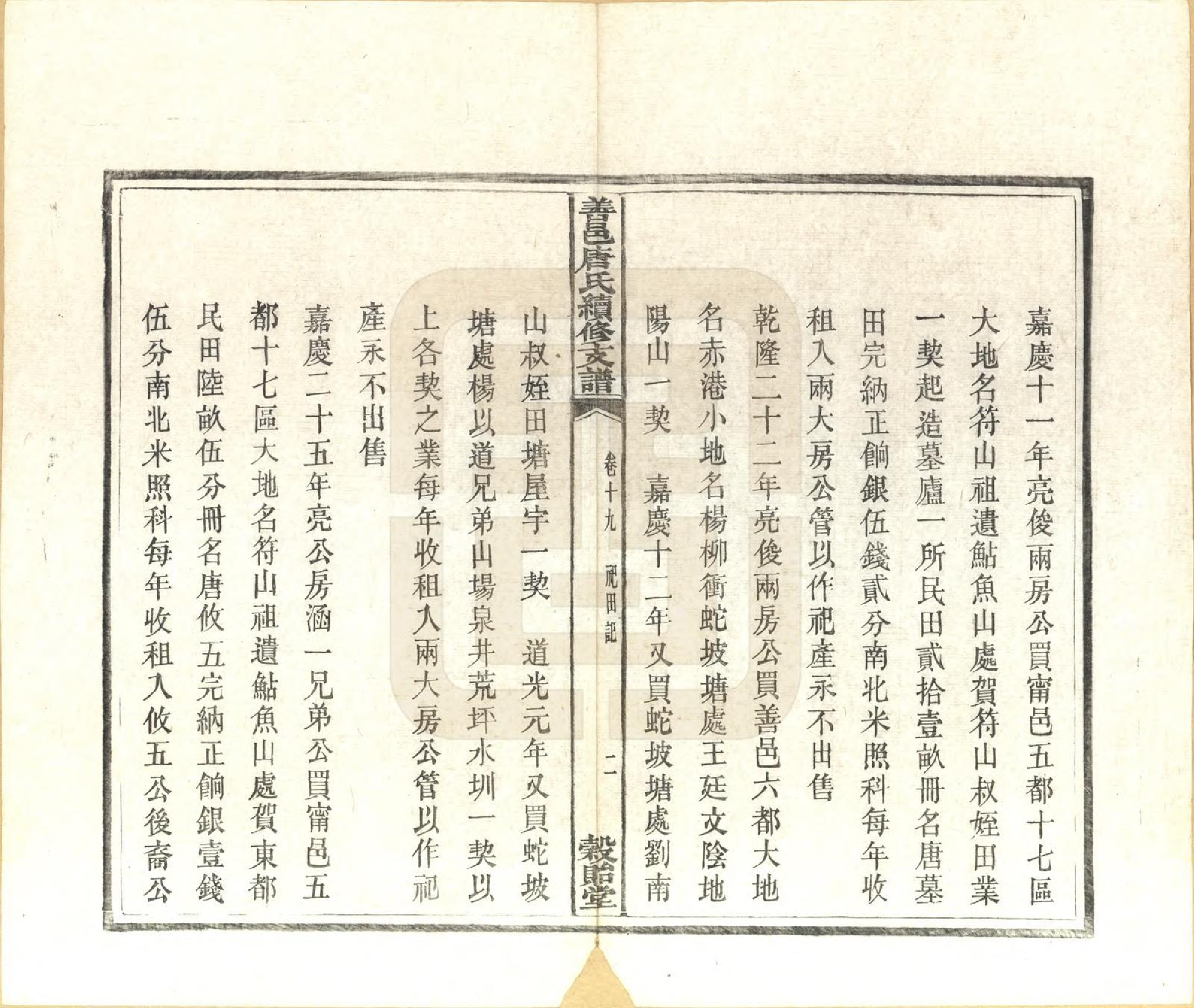 GTJP1407.唐.湖南长沙.善邑唐氏续修支谱.清光绪3年[1877]_019.pdf_第2页