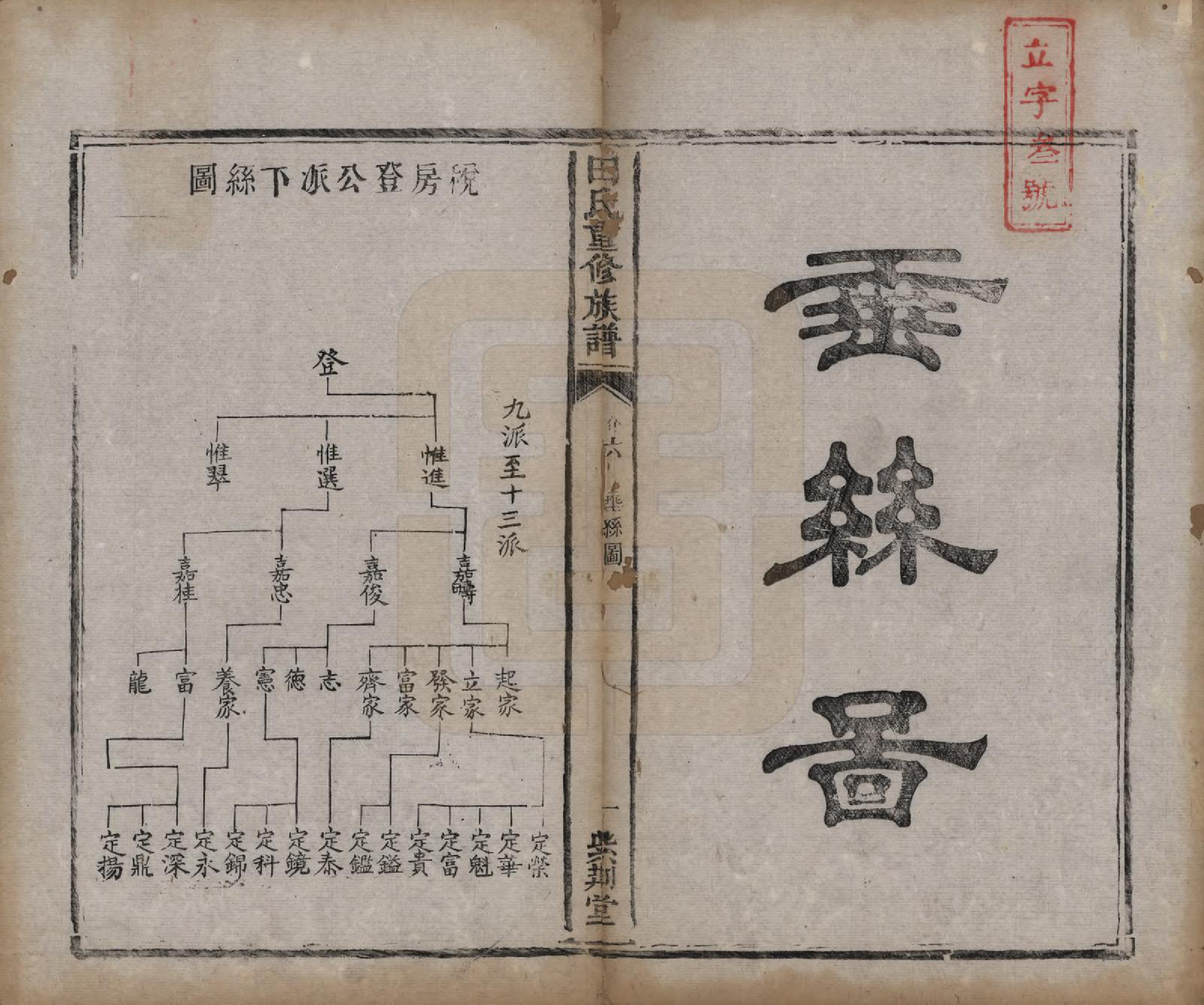 GTJP1431.田.湖南.田氏重修族谱十二卷首一卷次一卷.清咸丰十年（1860）_006.pdf_第1页