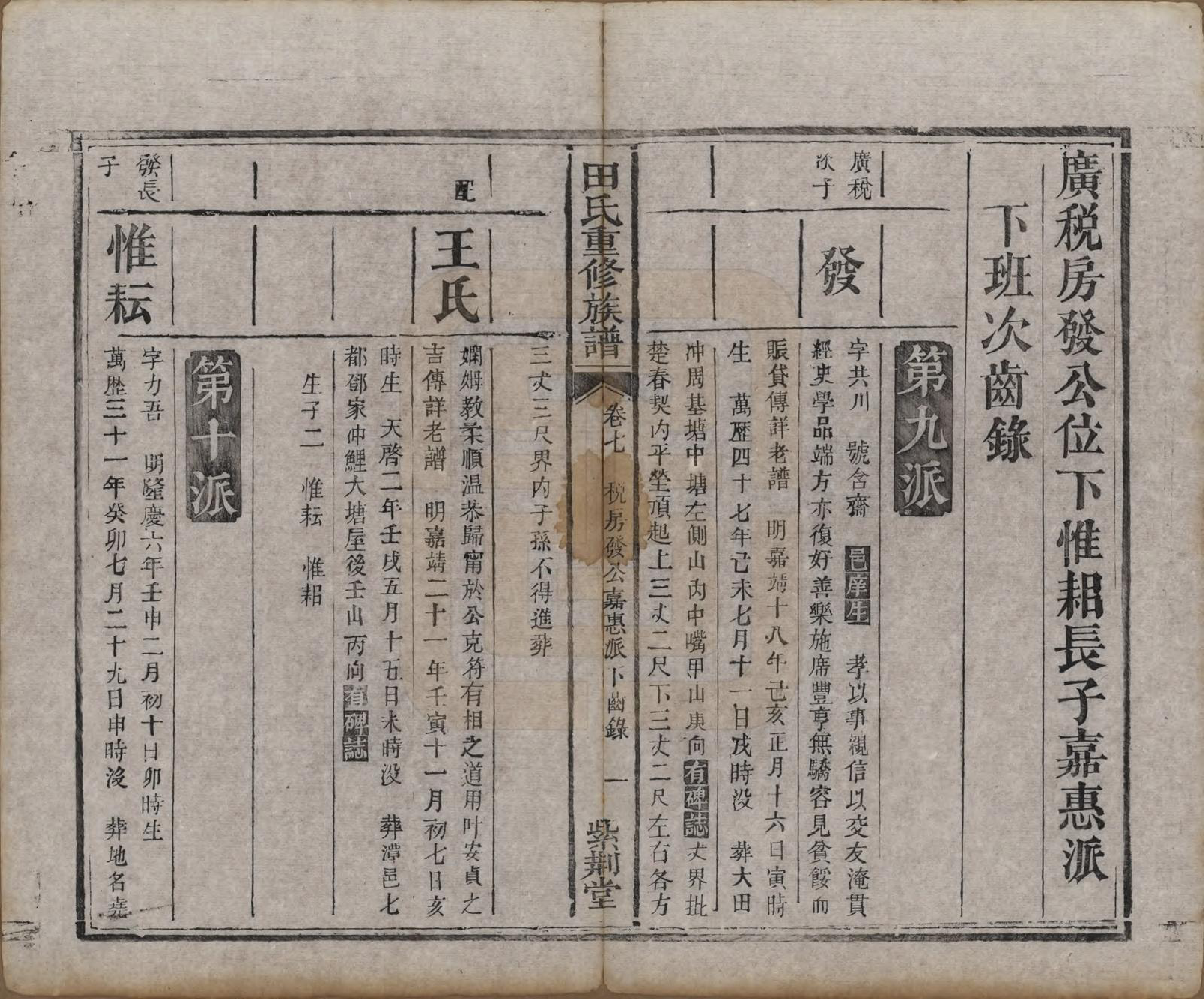 GTJP1431.田.湖南.田氏重修族谱十二卷首一卷次一卷.清咸丰十年（1860）_007.pdf_第3页