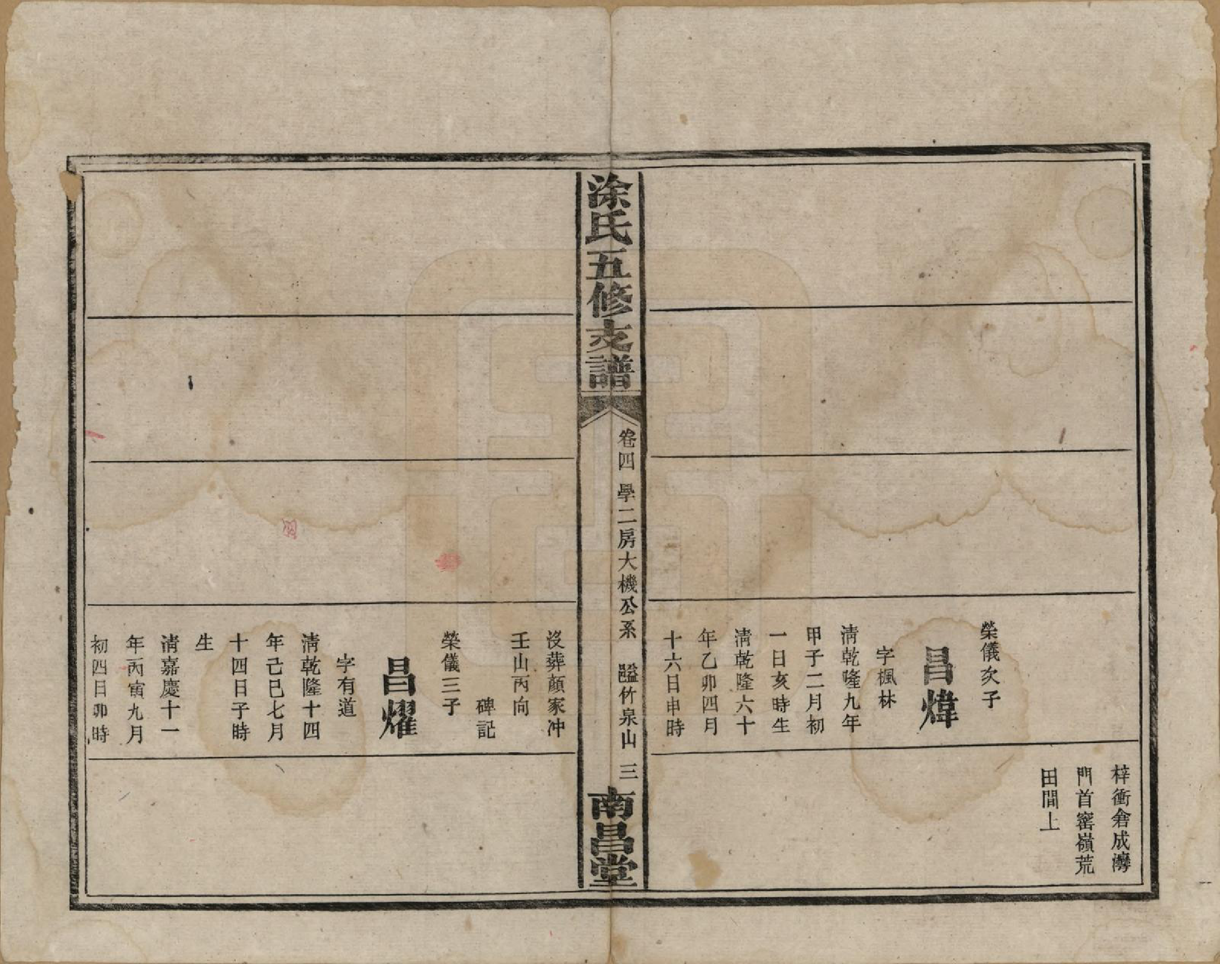 GTJP1436.涂.湖南湘阴.涂氏瑄房五修支谱.民国23年(1934)_004.pdf_第3页