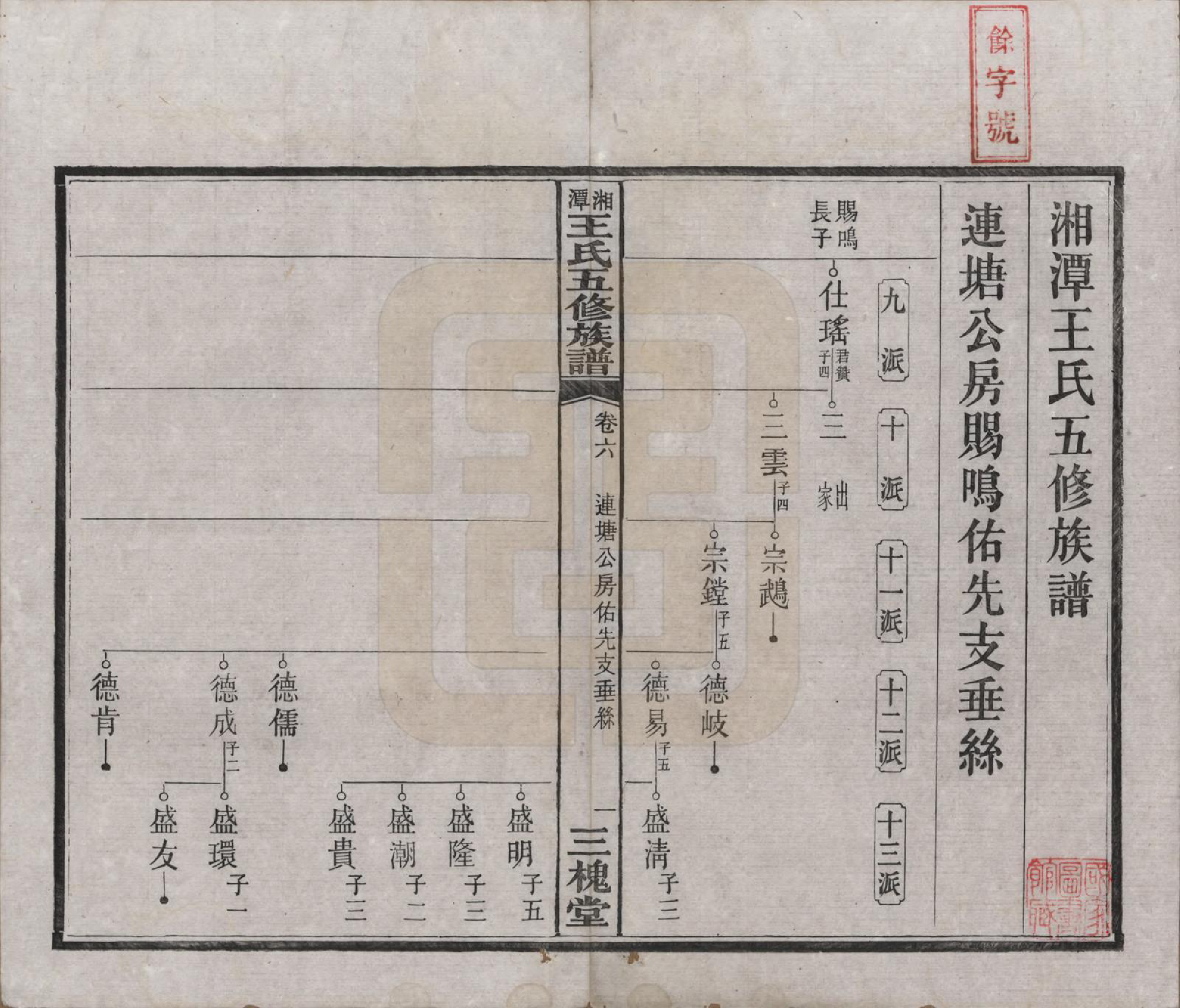 GTJP1517.王.湖南湘潭.湘潭王氏五修.民国31年（1942）_006.pdf_第2页