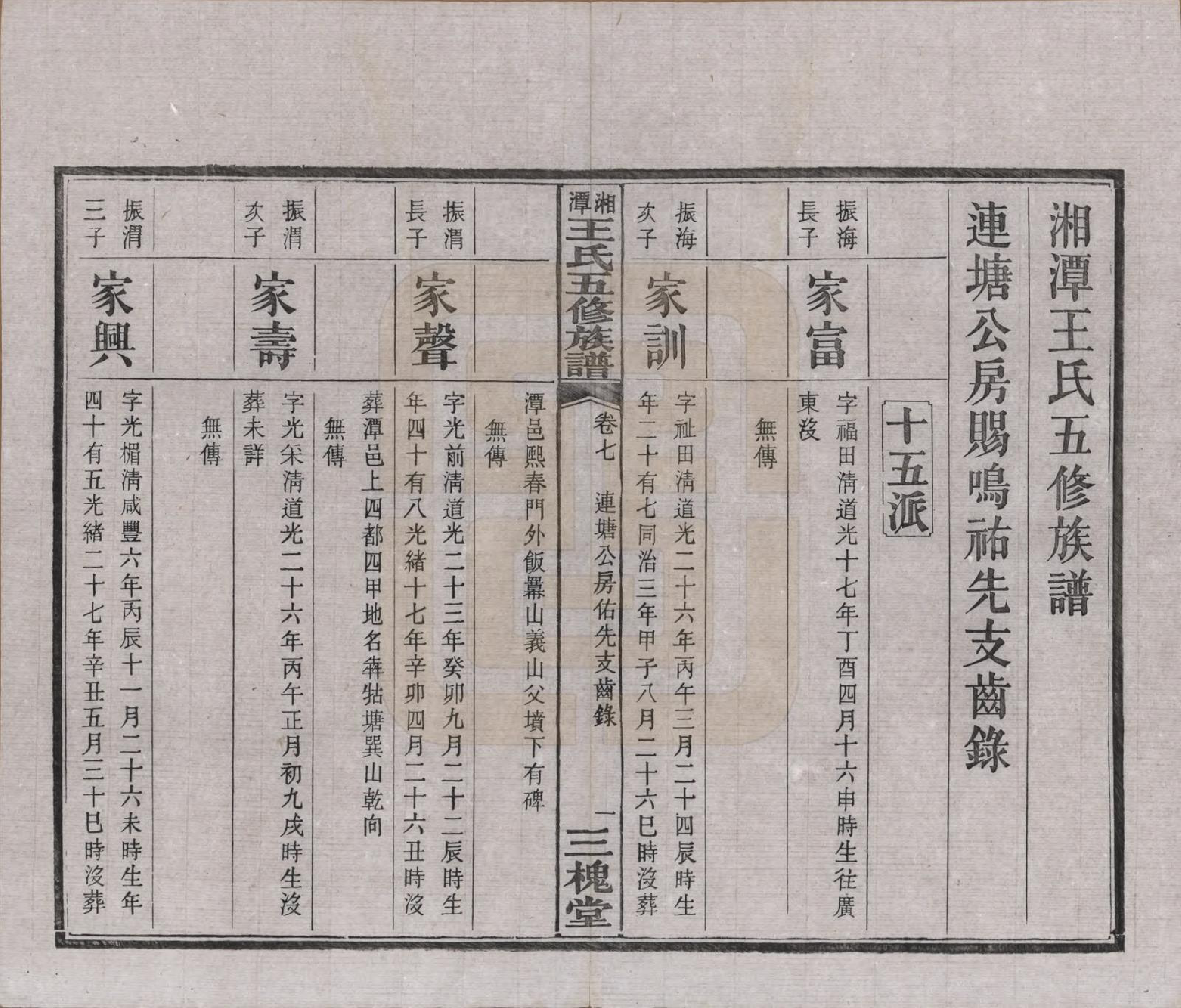 GTJP1517.王.湖南湘潭.湘潭王氏五修.民国31年（1942）_007.pdf_第1页