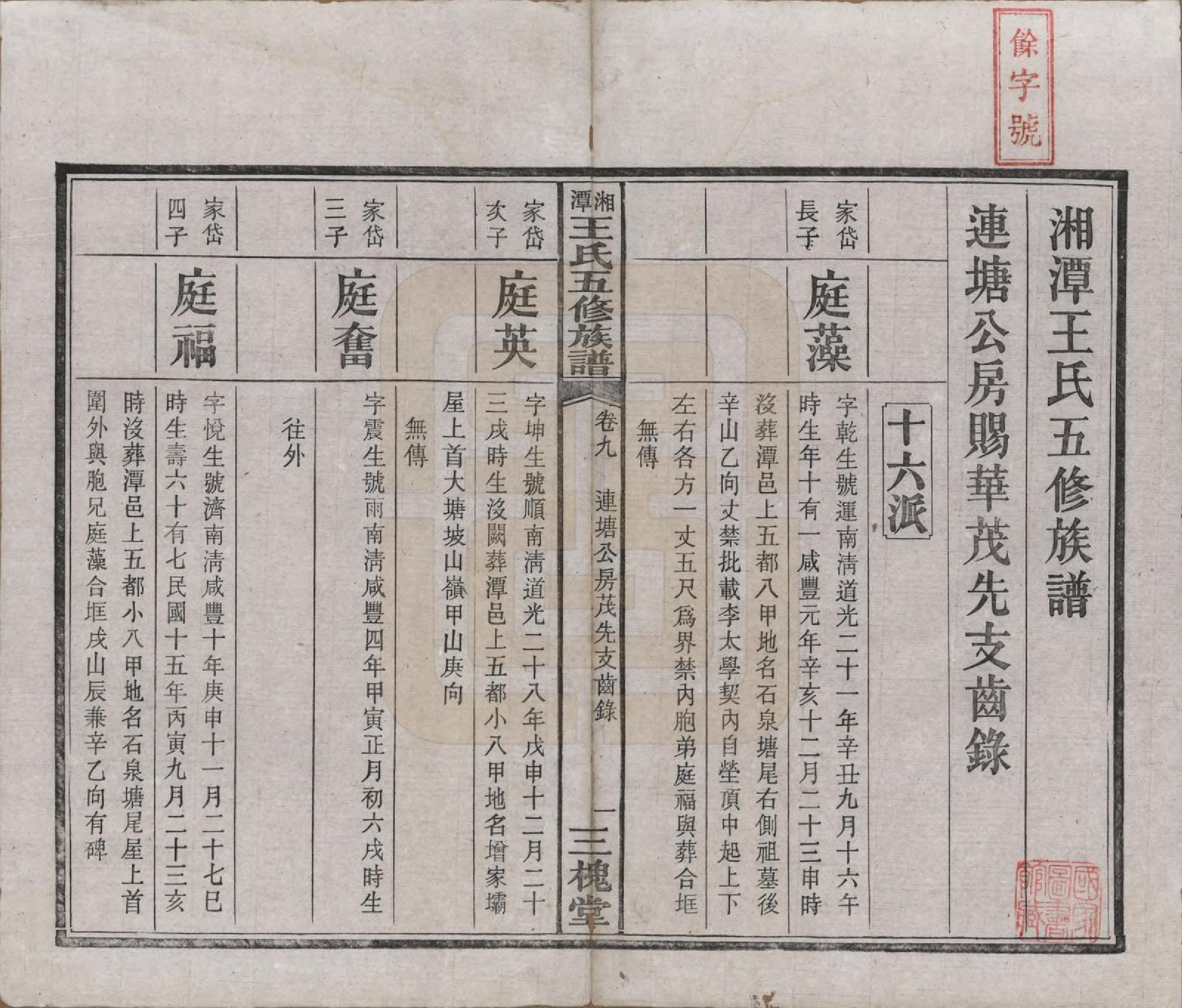 GTJP1517.王.湖南湘潭.湘潭王氏五修.民国31年（1942）_009.pdf_第2页