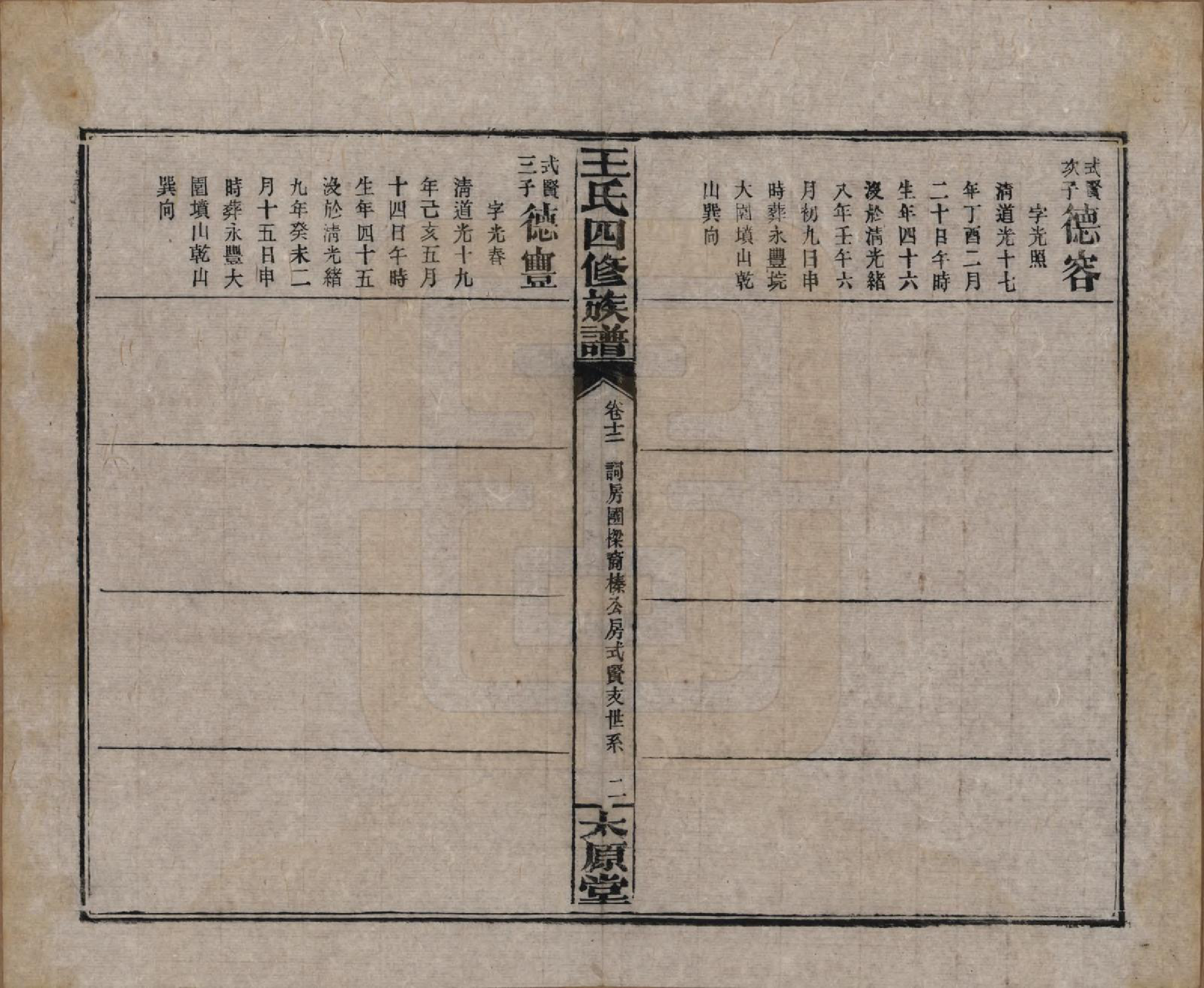 GTJP1519.王.湖南沅江.王氏四修族谱.民国32年[1943]_012.pdf_第2页