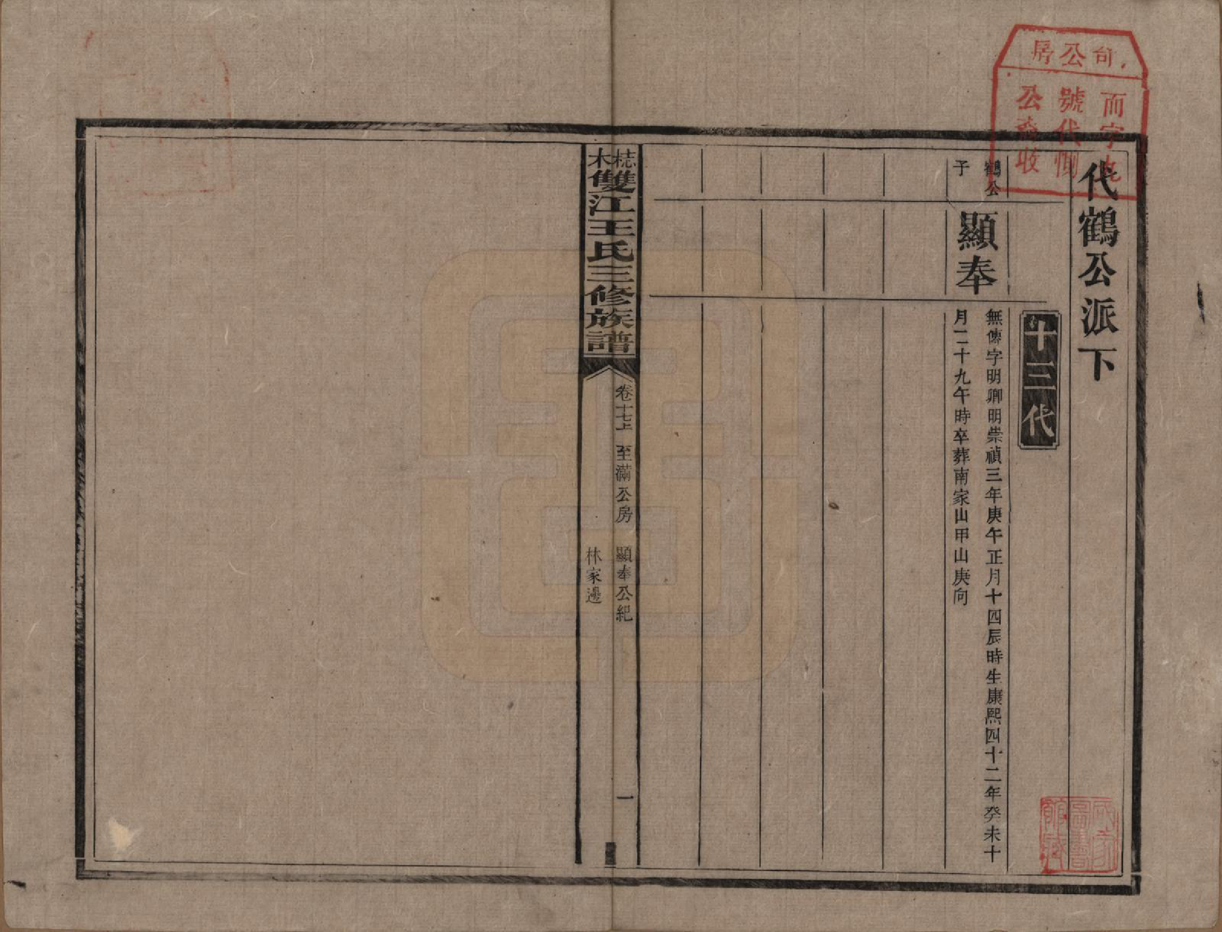 GTJP1571.王.湖南湘潭.梽木双江王氏三修族谱.民国元年（1912）_017.pdf_第1页