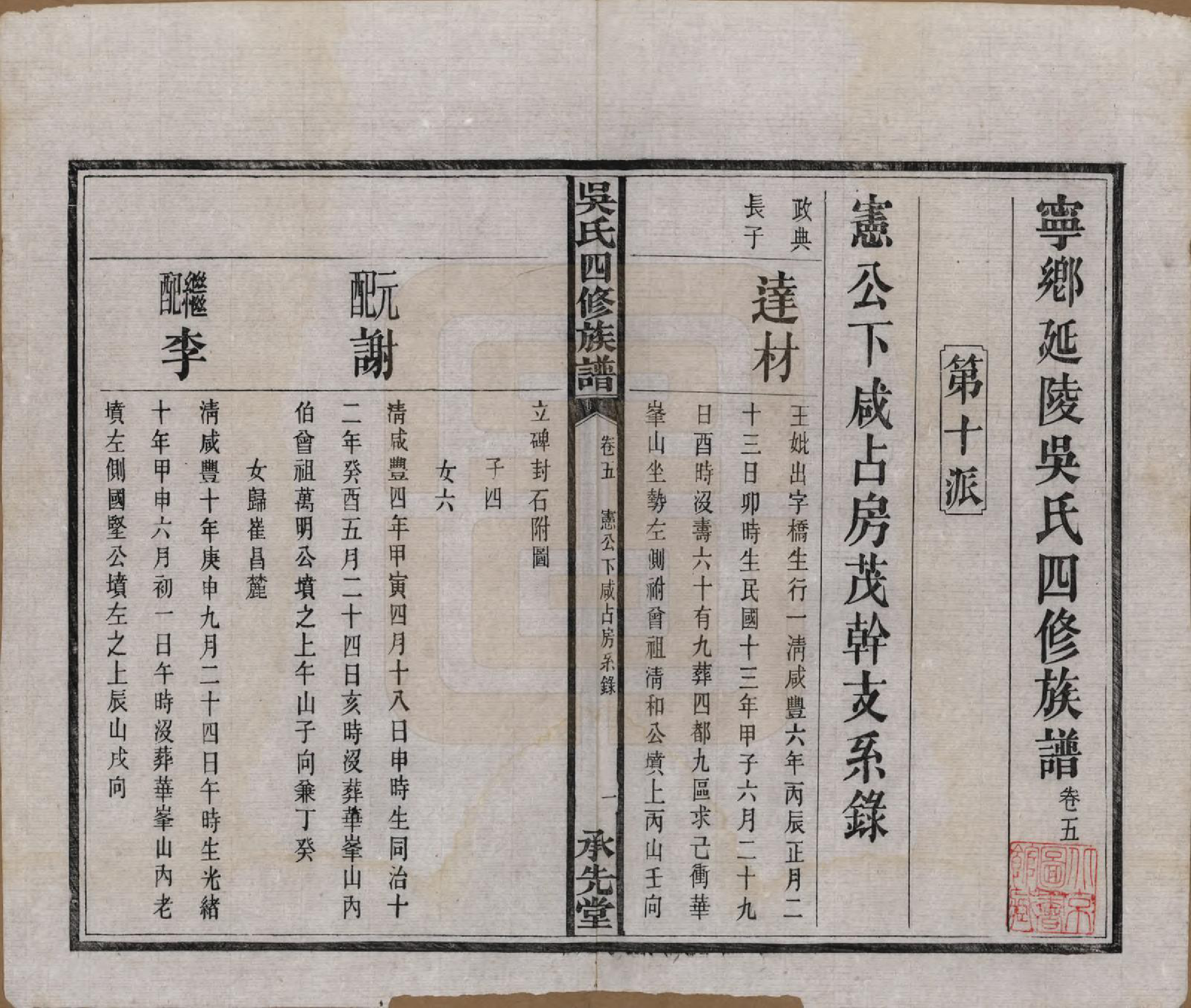 GTJP1648.吴.湖南宁乡.宁乡延陵吴氏四修族谱.民国21年[1932]_005.pdf_第2页