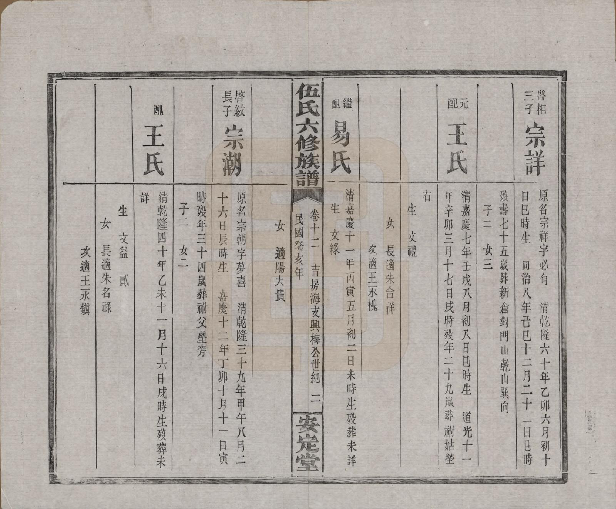 GTJP1716.伍.湖南浏阳.伍氏六修族谱.民国12年[1923]_012.pdf_第2页