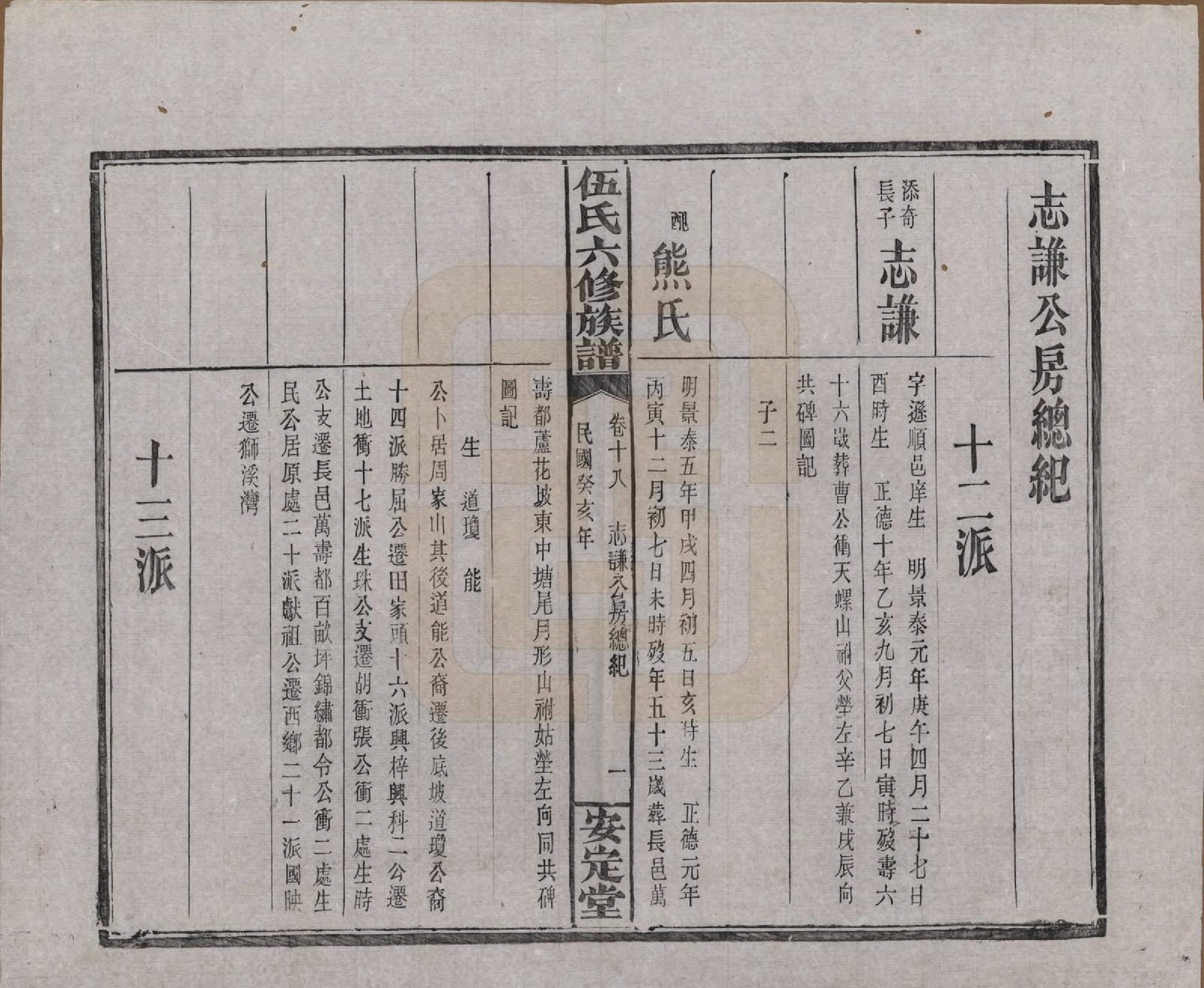 GTJP1716.伍.湖南浏阳.伍氏六修族谱.民国12年[1923]_018.pdf_第2页