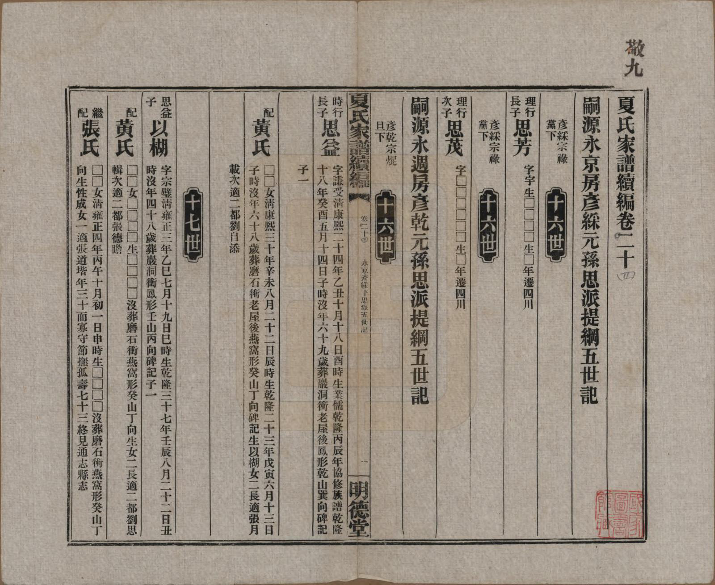 GTJP1725.夏.湖南益阳.夏氏族谱续编.民国二十年(1931)_014.pdf_第1页