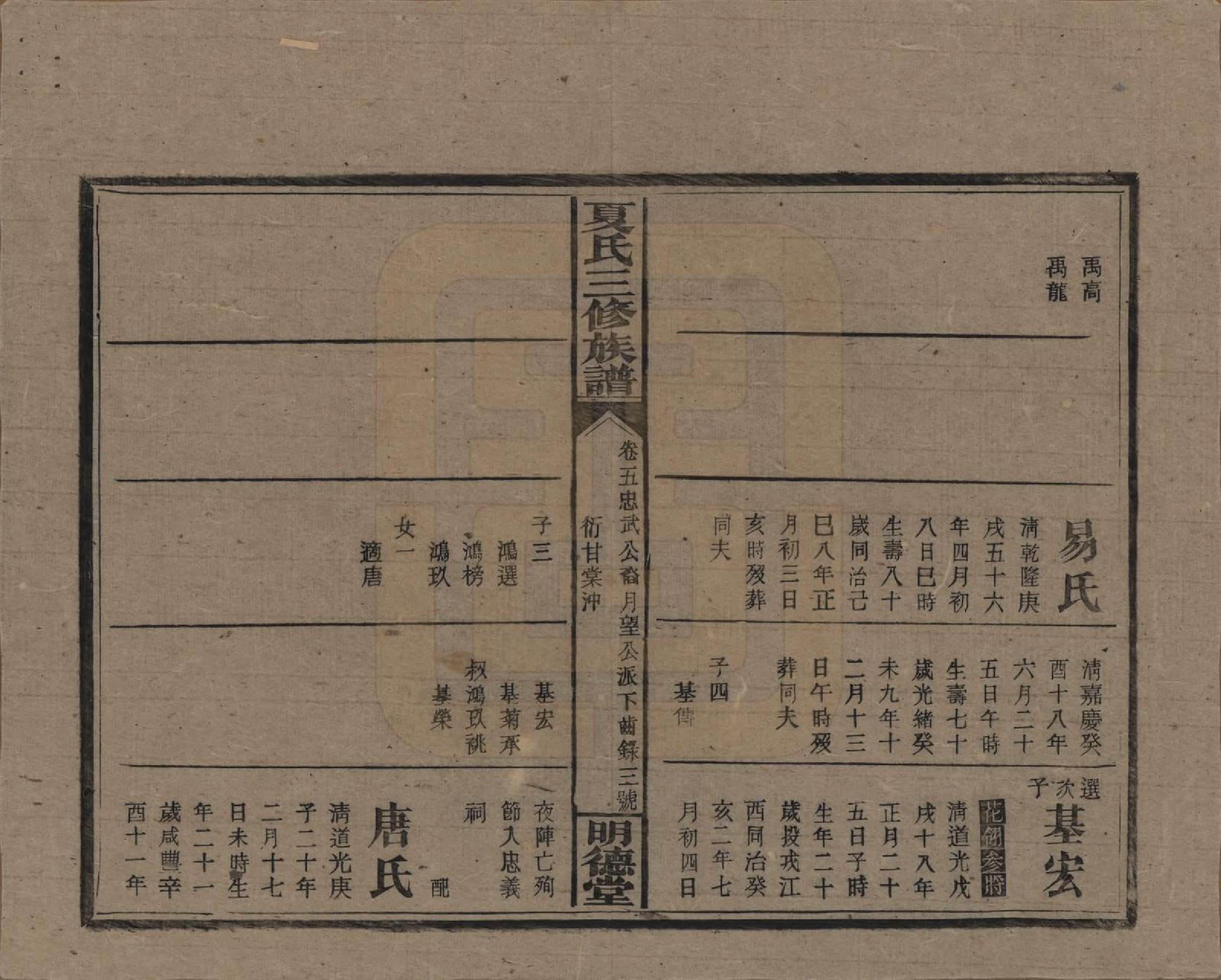 GTJP1728.夏.湖南东安.夏氏三修族谱.民国三十八年(1949)_205.pdf_第3页