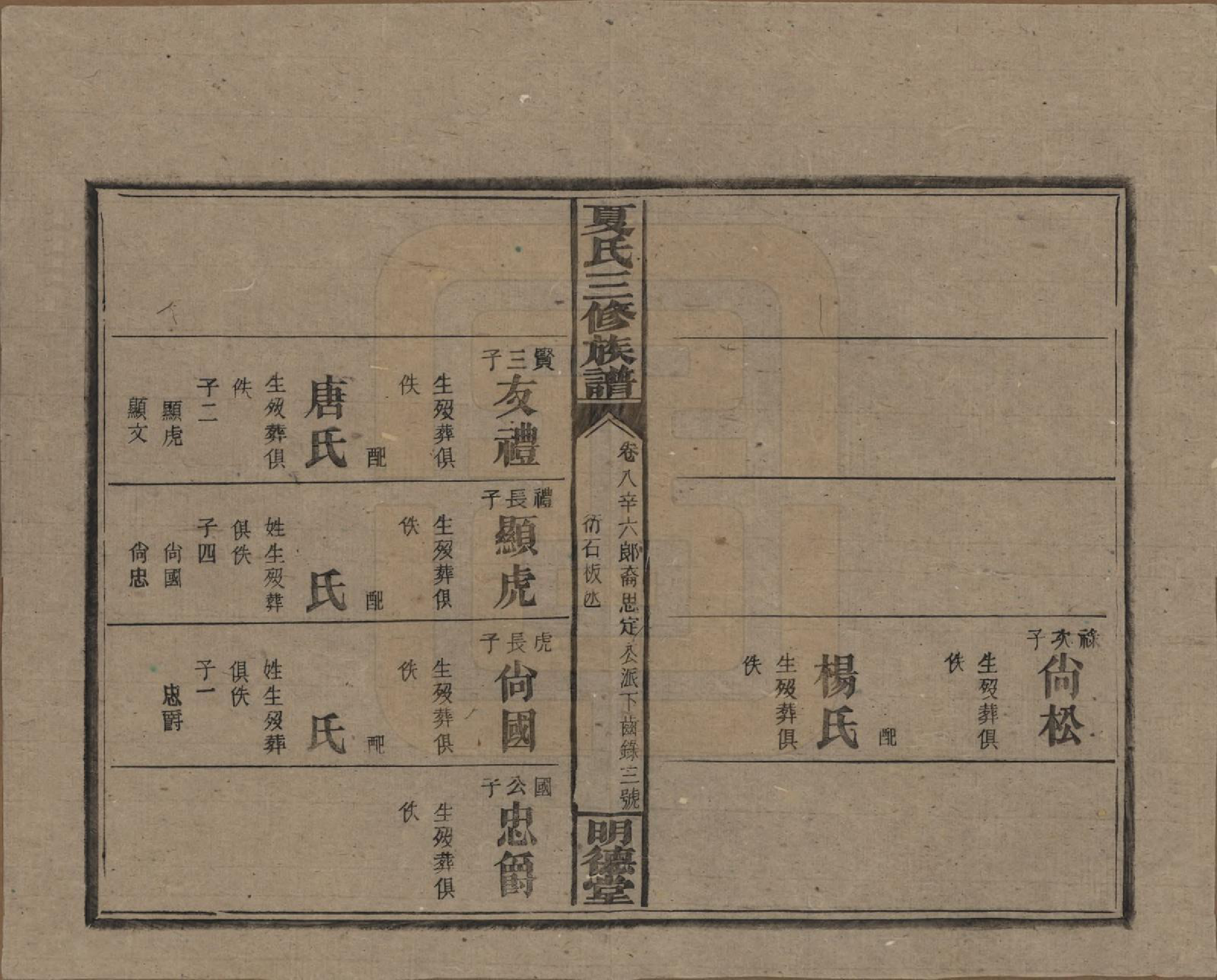 GTJP1728.夏.湖南东安.夏氏三修族谱.民国三十八年(1949)_208.pdf_第3页