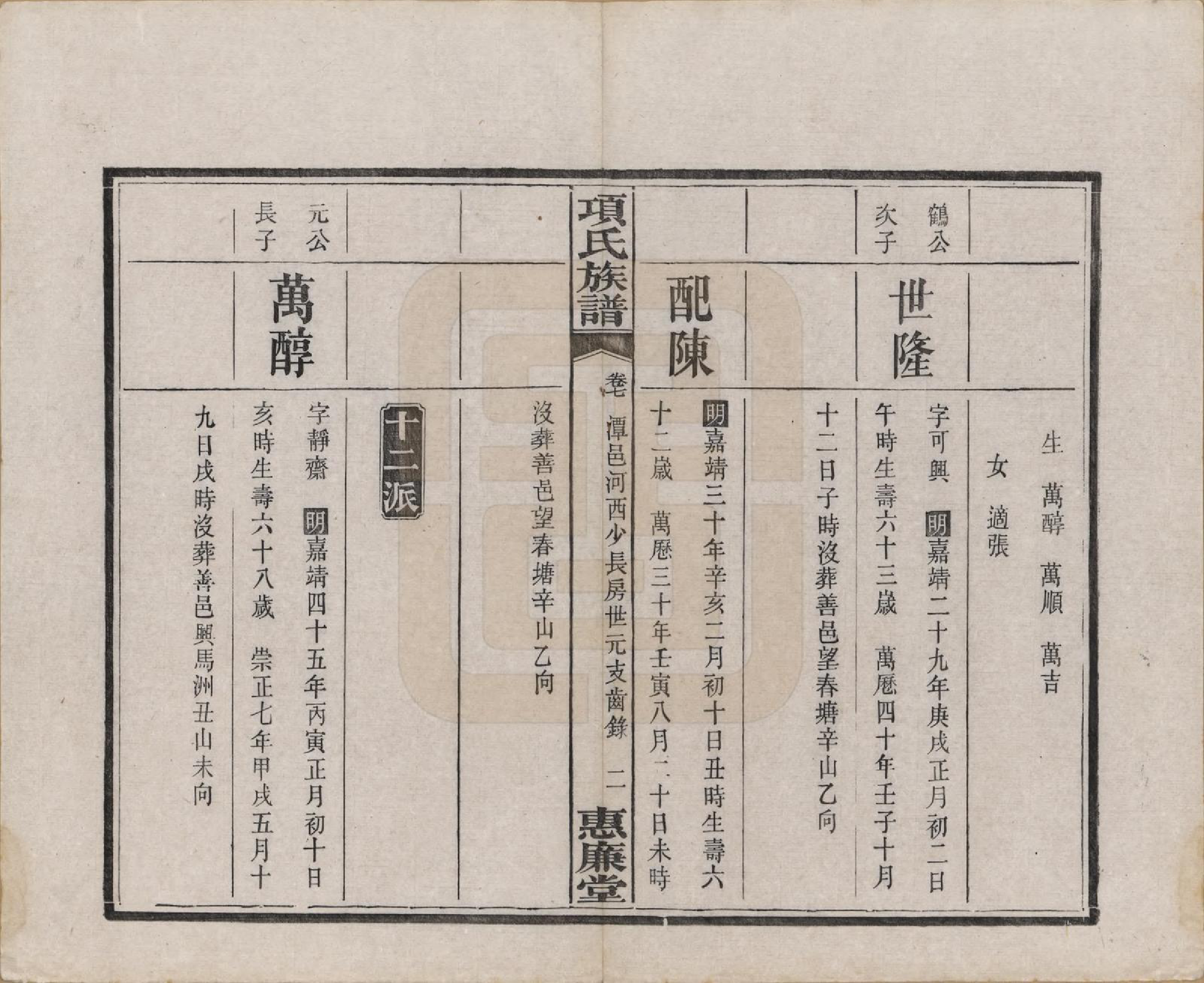 GTJP1744.项.湖南湘阳.项氏三修族谱八卷.民国二年（1913）_007.pdf_第2页