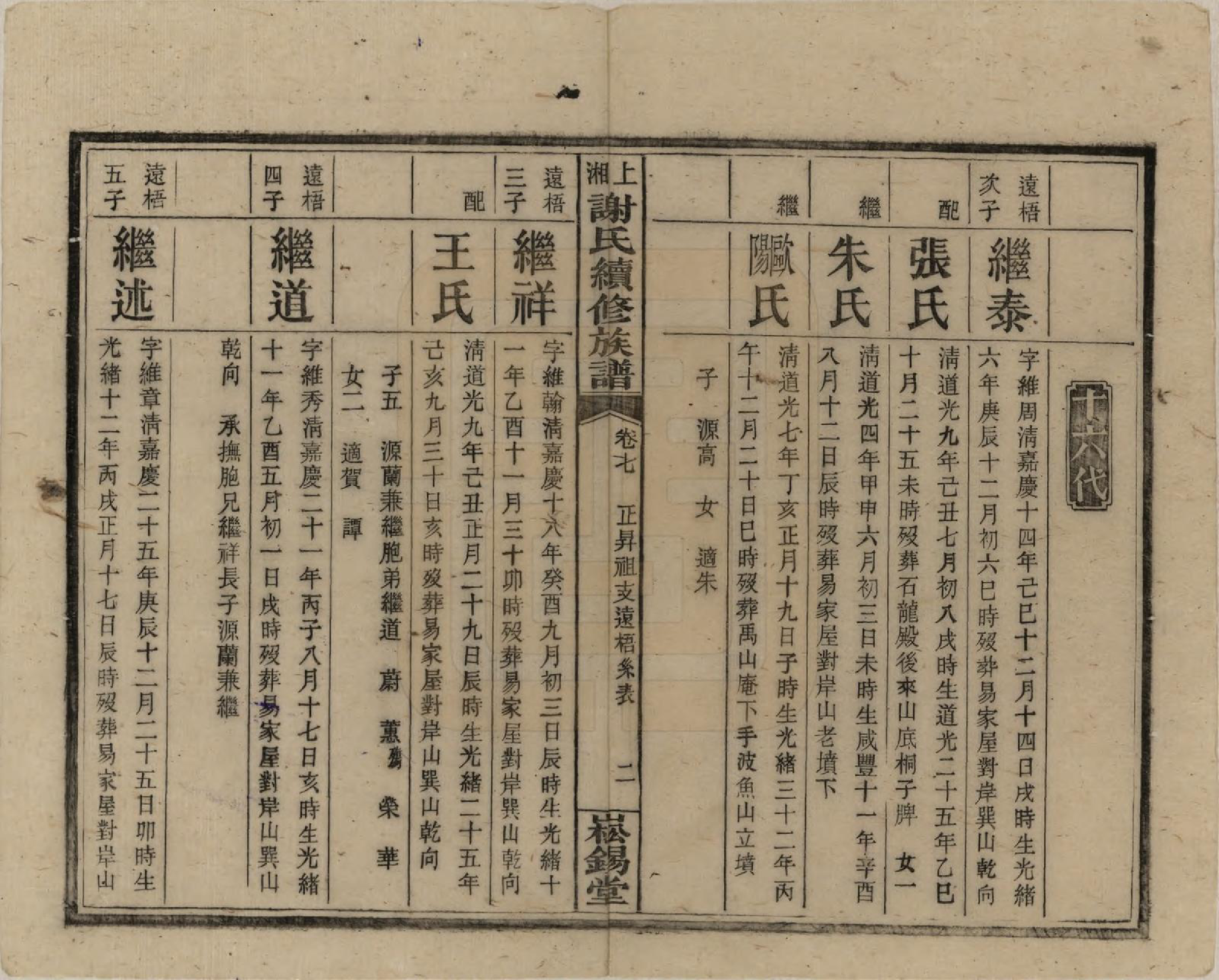 GTJP1779.谢.湖南湘乡.上湘谢氏续修族谱(又名湘乡蜡子山谢氏族谱).民国5年[1916]_007.pdf_第2页