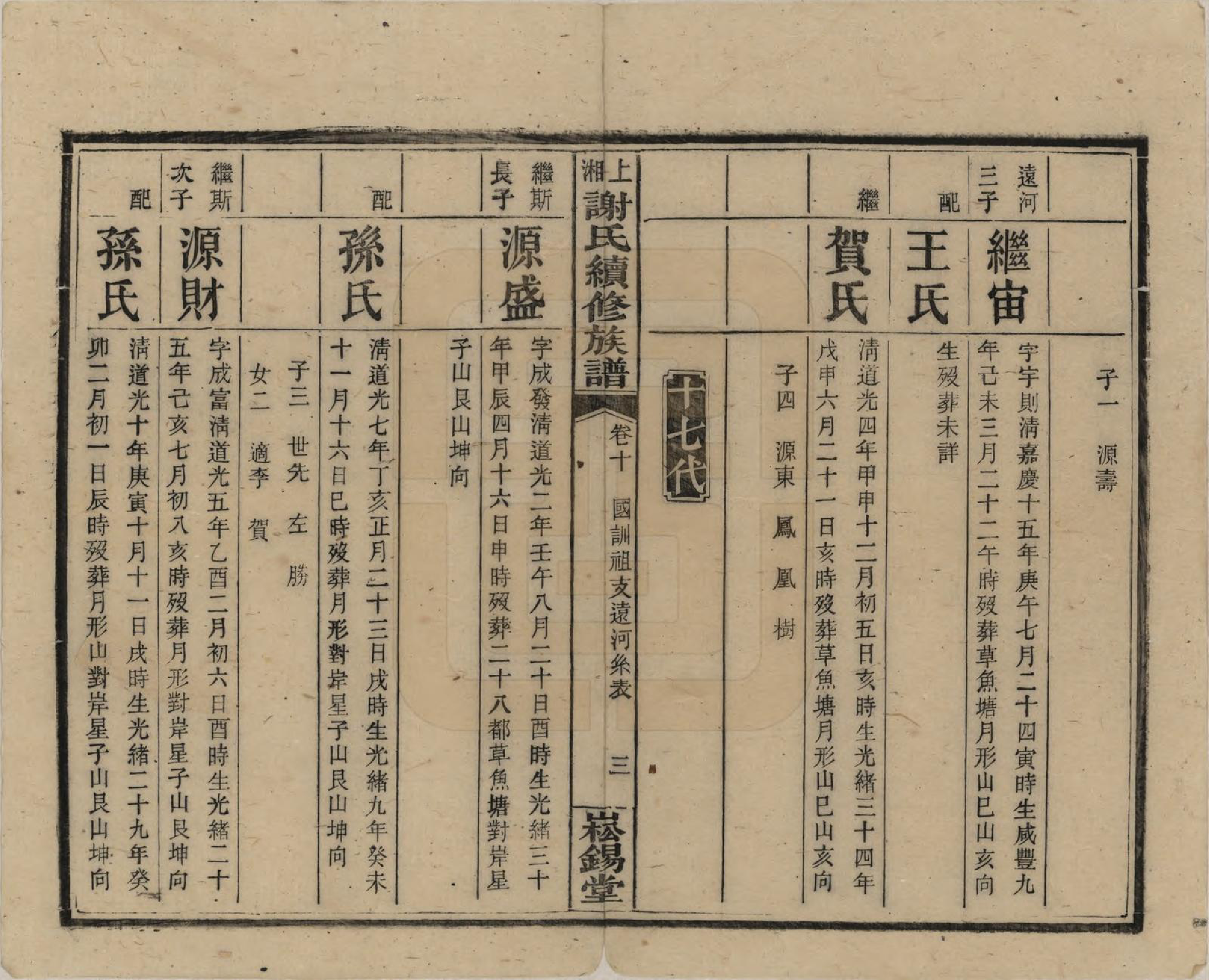 GTJP1779.谢.湖南湘乡.上湘谢氏续修族谱(又名湘乡蜡子山谢氏族谱).民国5年[1916]_010.pdf_第3页