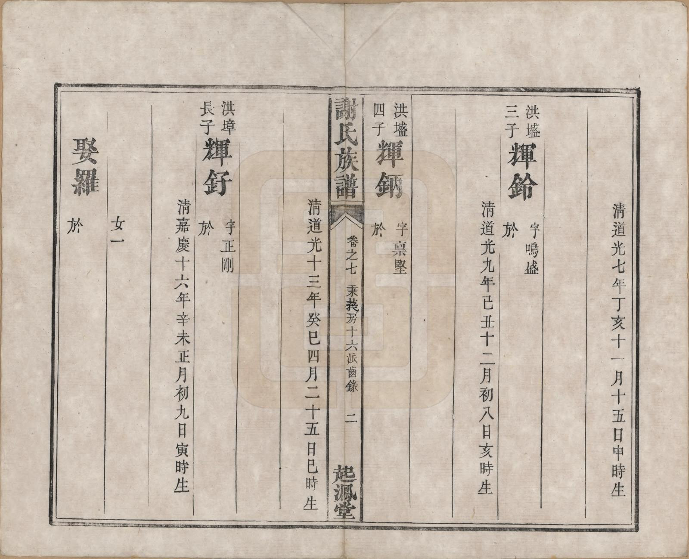 GTJP1788.谢.湖南湘潭.谢氏族谱.清道光16年[1836]_007.pdf_第2页