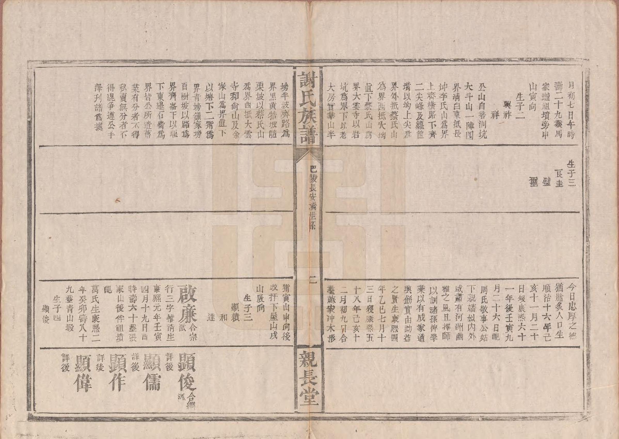 GTJP1799.谢.湖南巴陵.谢氏族谱.清咸丰10年[1860]_003.pdf_第3页